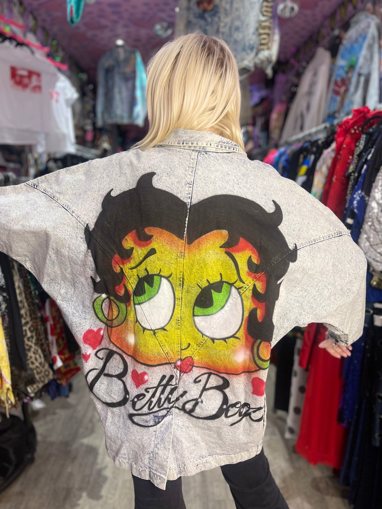 Vintage 90s Betty Boop Jean Jacket