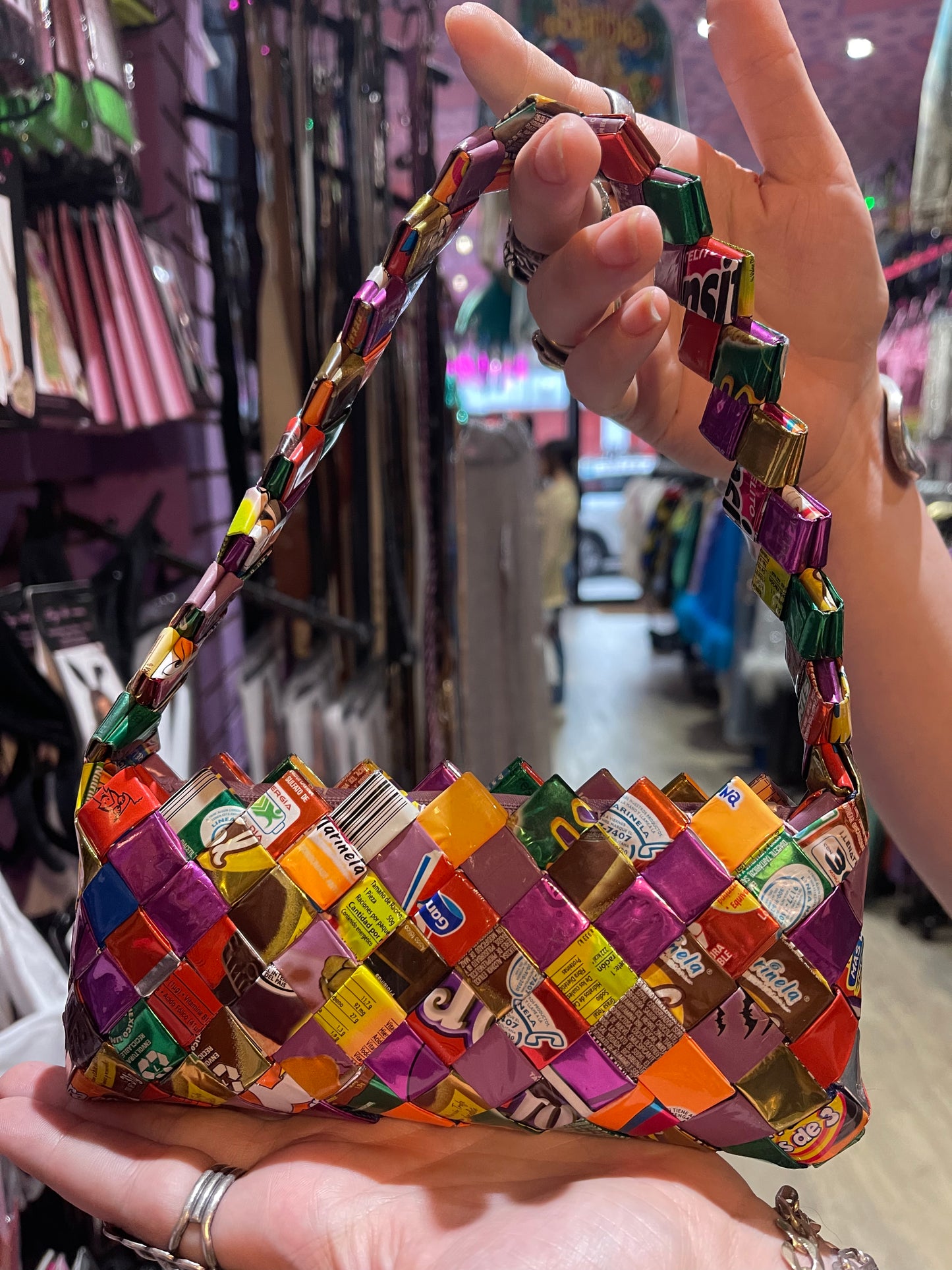 Vintage Y2K Candy Wrapper MINI Purse