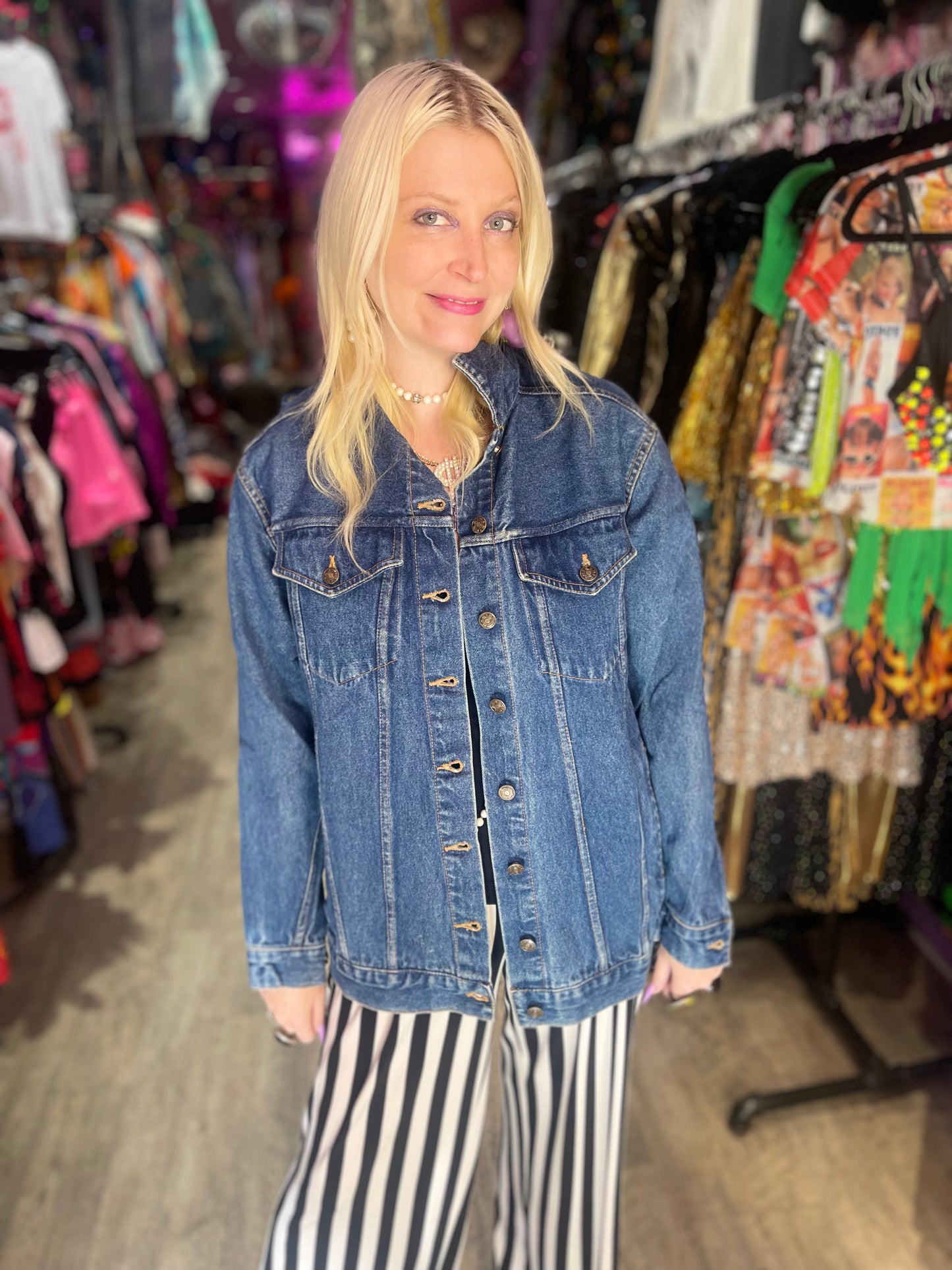 Vintage 90s Panther Jean Jacket