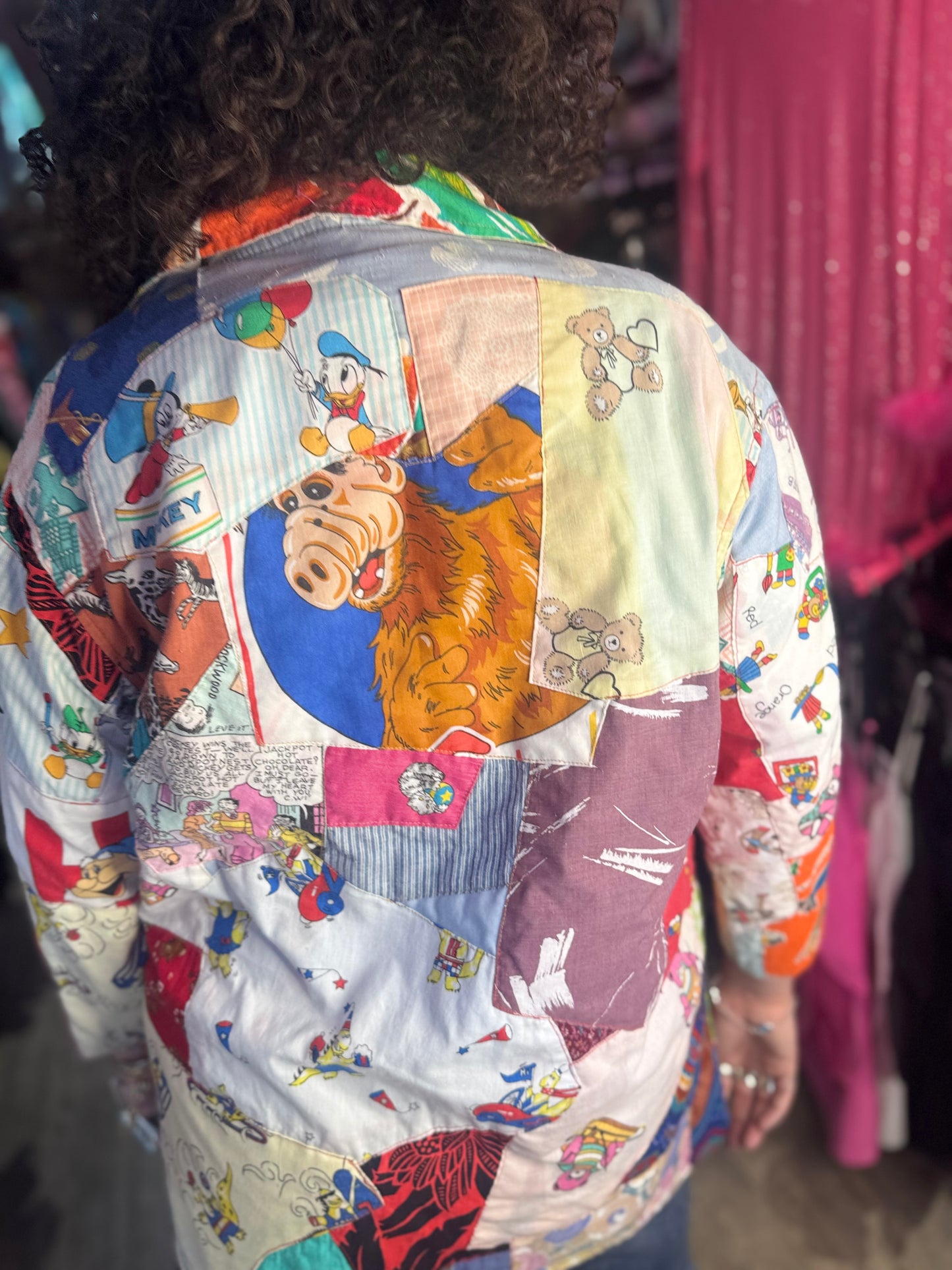 Vintage 80s Custom Patchwork Quilted Jacket