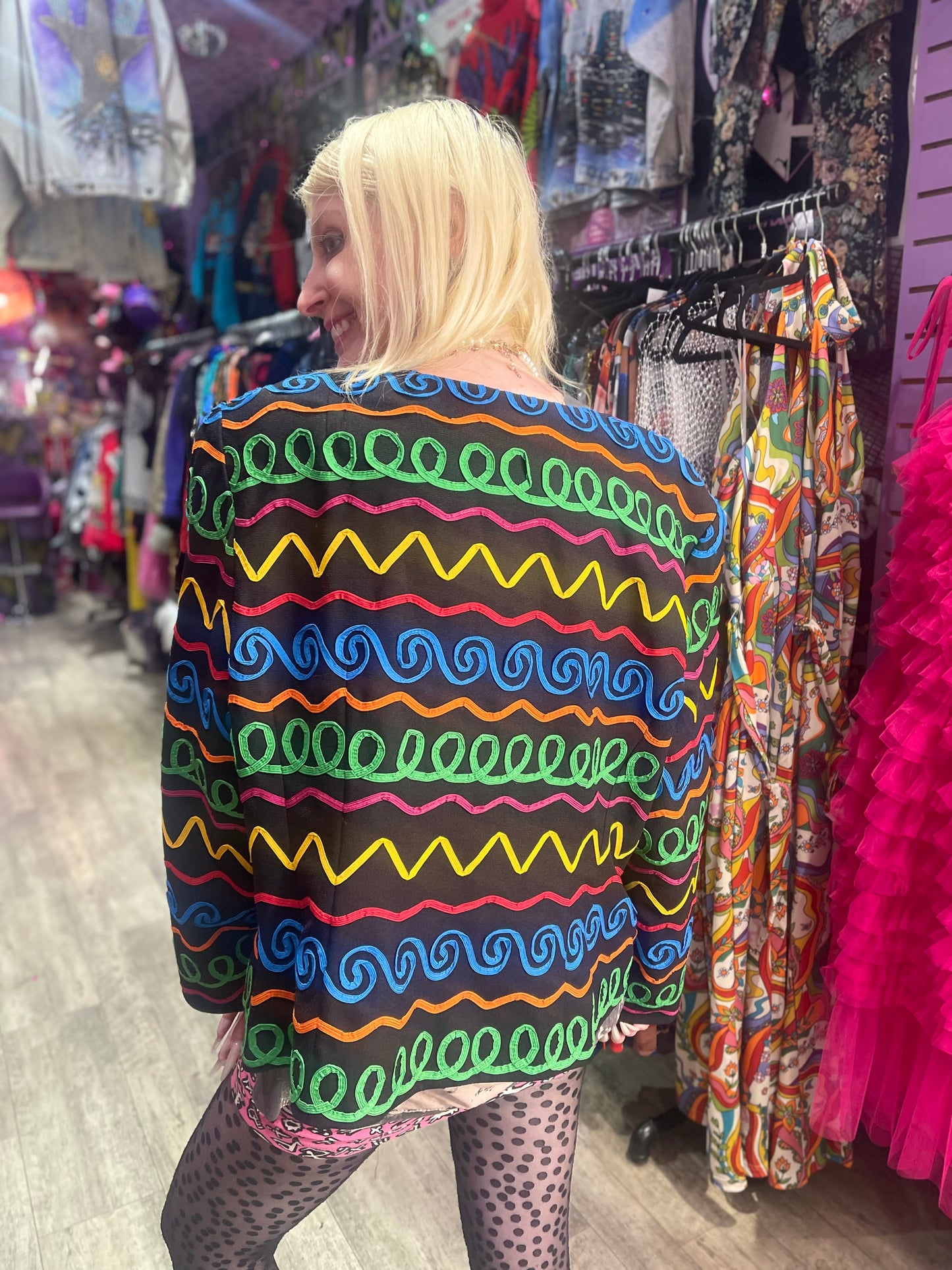Vintage 80s Squiggle Jacket