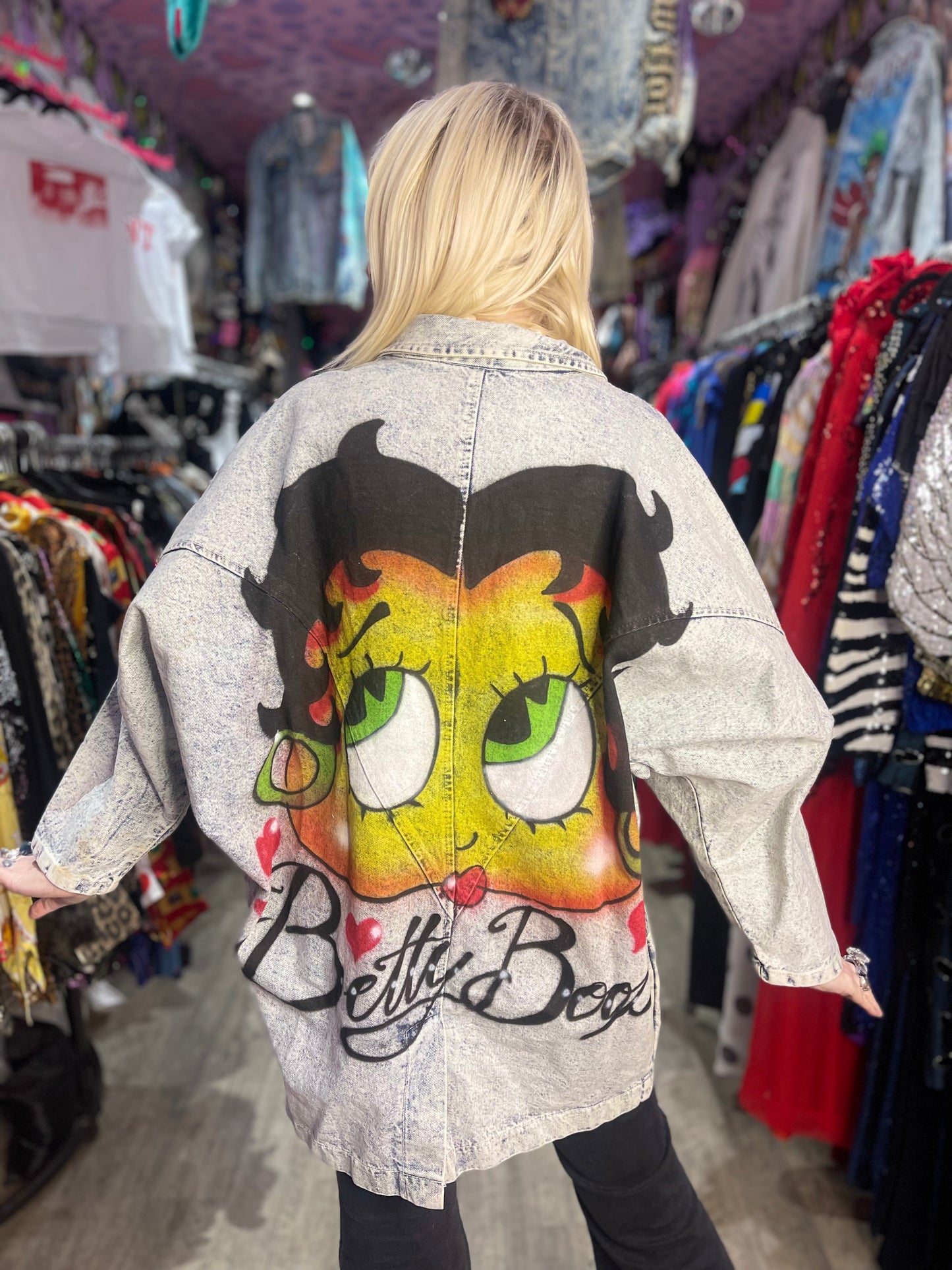 Vintage 90s Betty Boop Jean Jacket