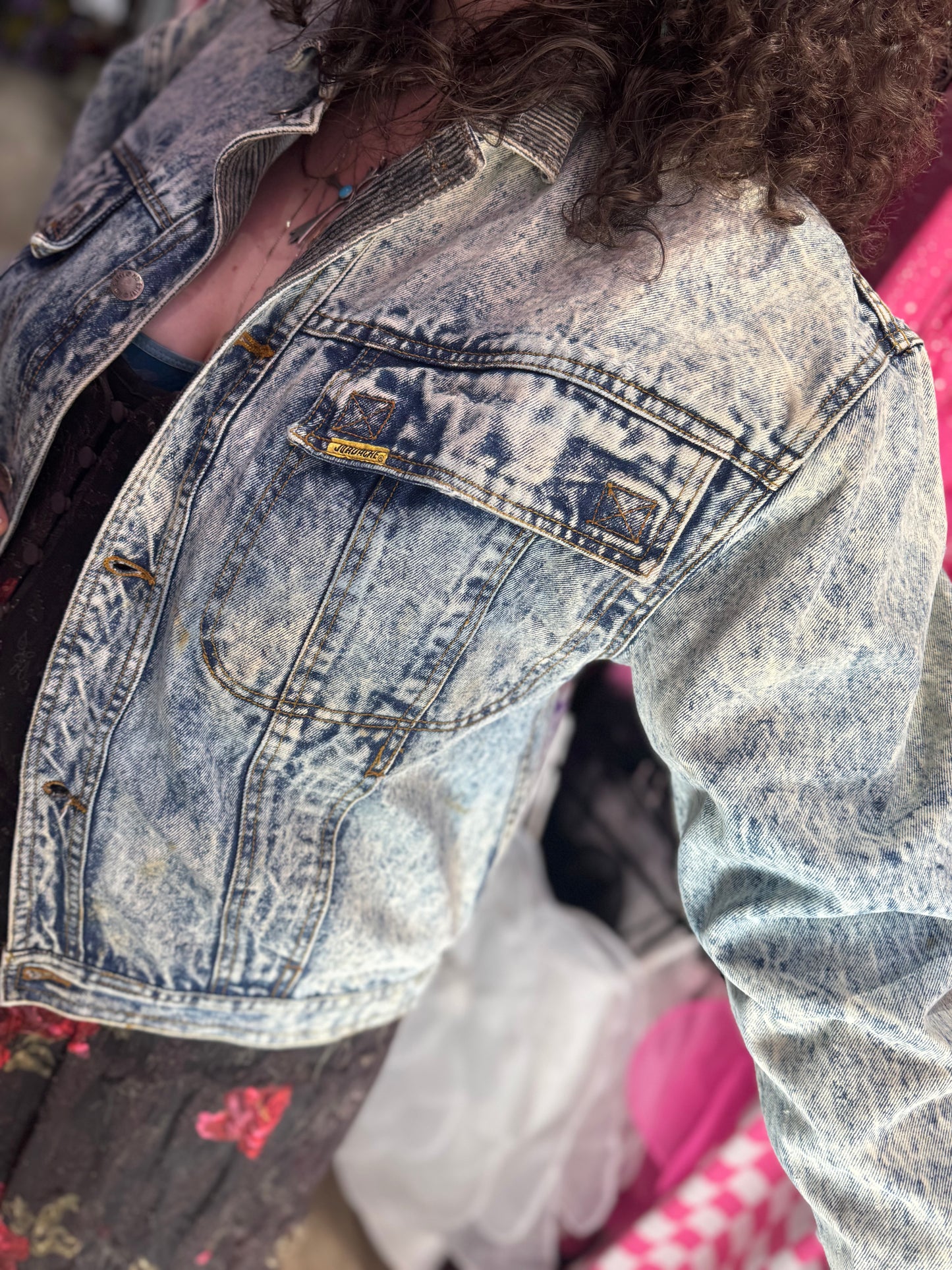 Vintage 80s Skid Row Youth Gone Wild Jean Jacket