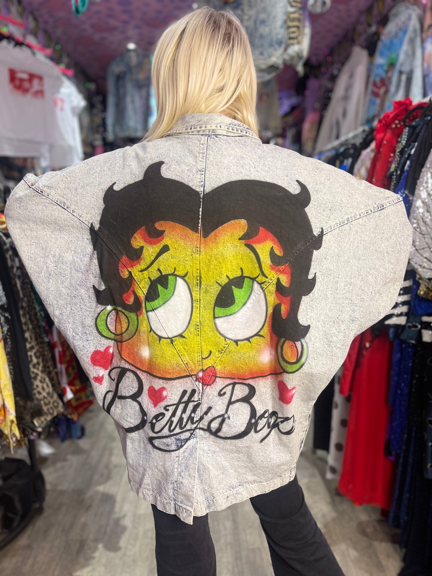 Vintage 90s Betty Boop Jean Jacket