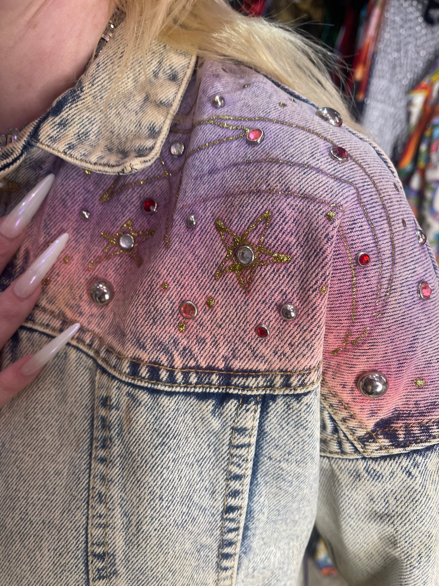 Vintage 80s Dance Jean Jacket - Spark Pretty