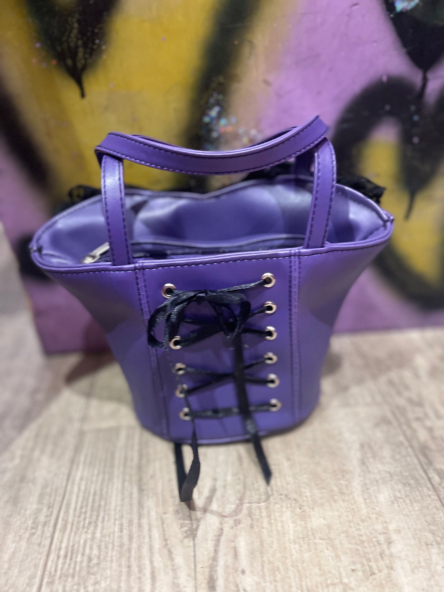 Vintage Y2K Purple Bustier Mini Purse