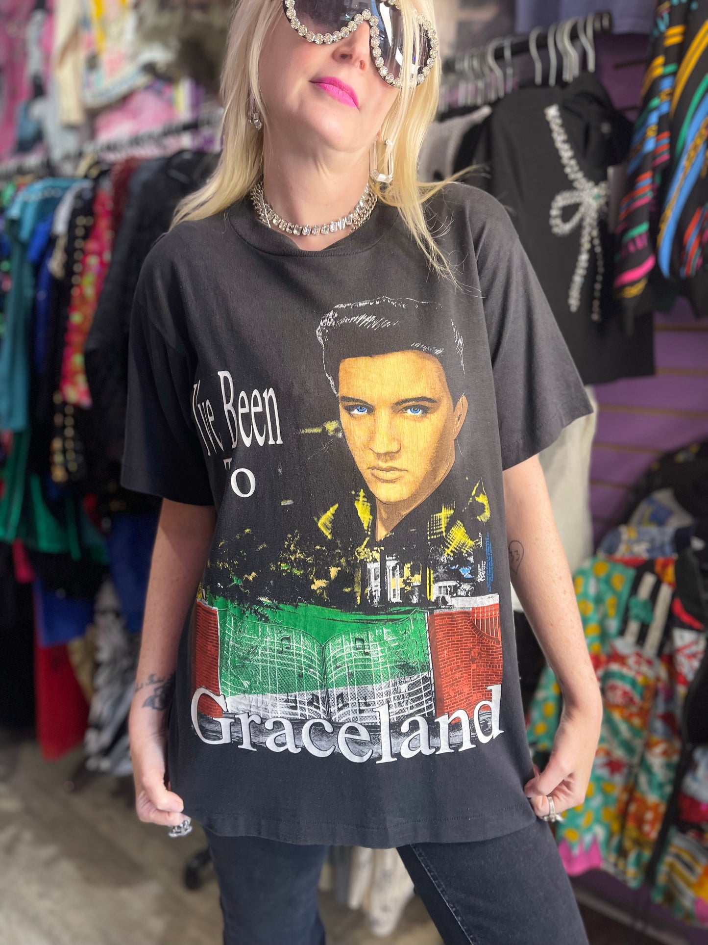 Vintage 90s Elvis Graceland T-shirt