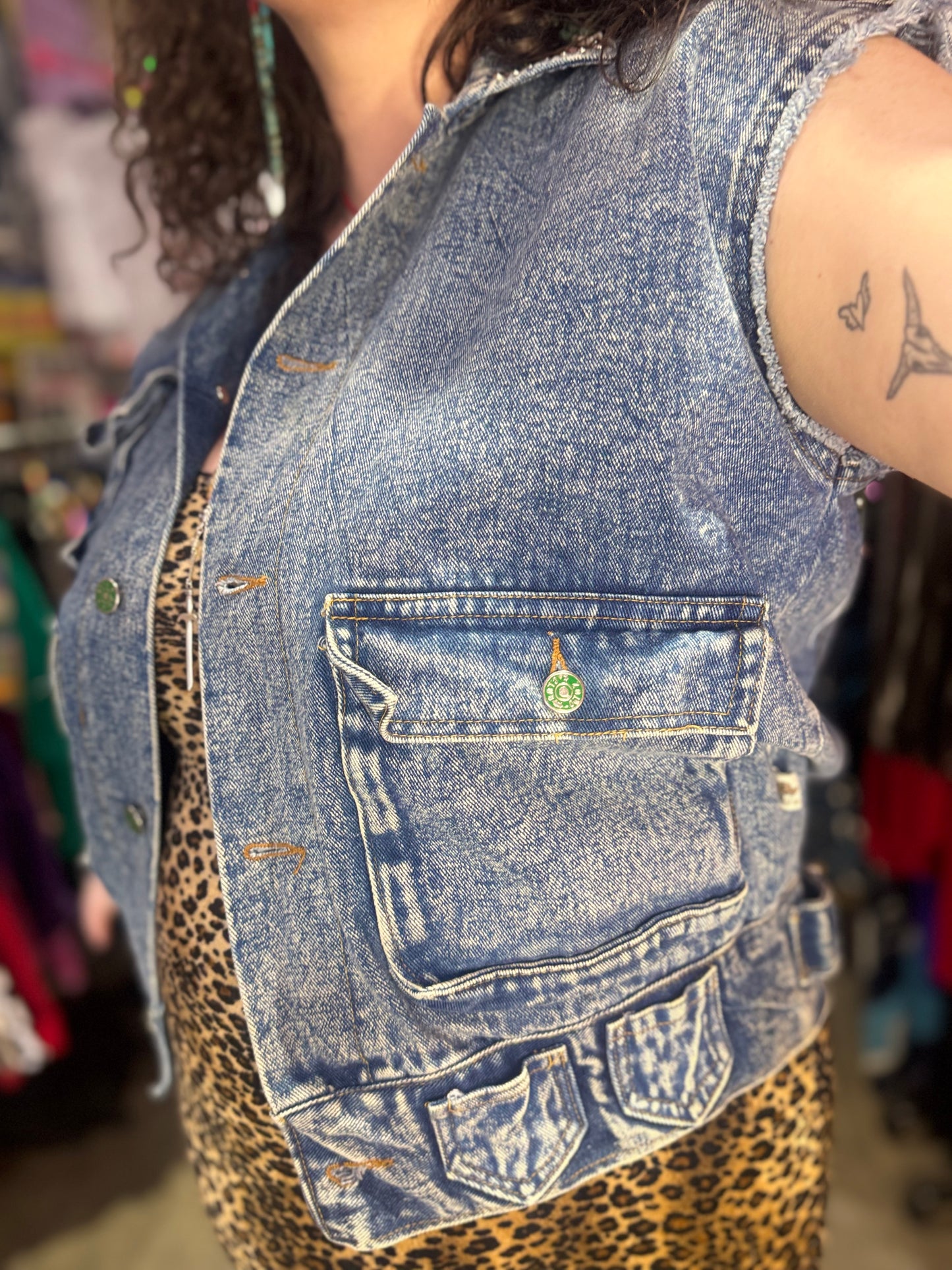 Vintage 80s Beverly Hills Painted Vest