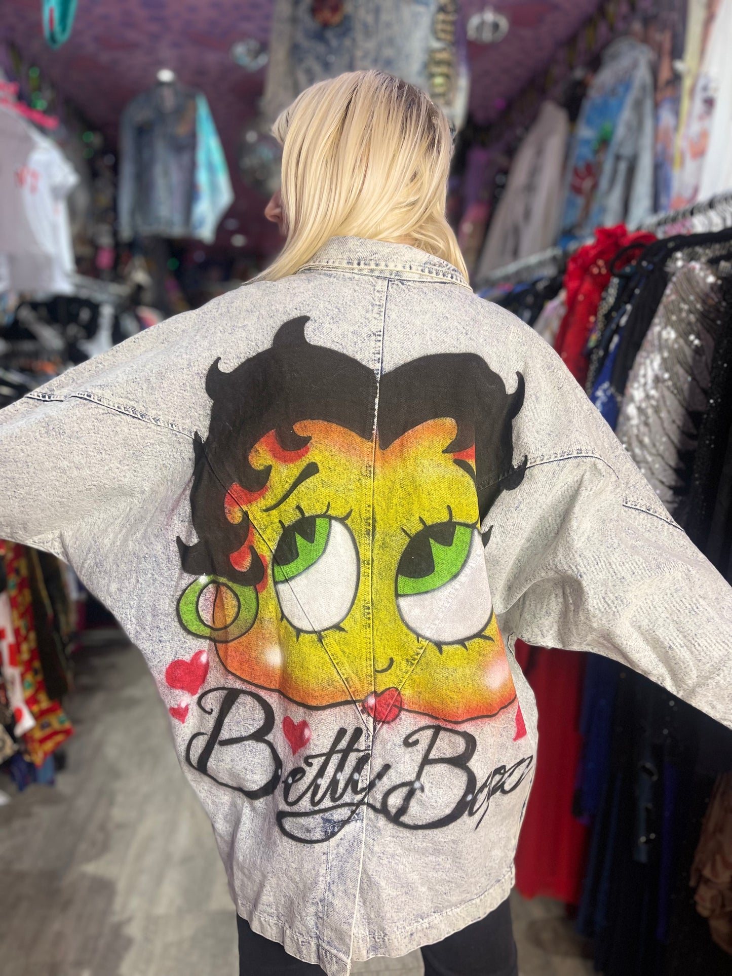 Vintage 90s Betty Boop Jean Jacket