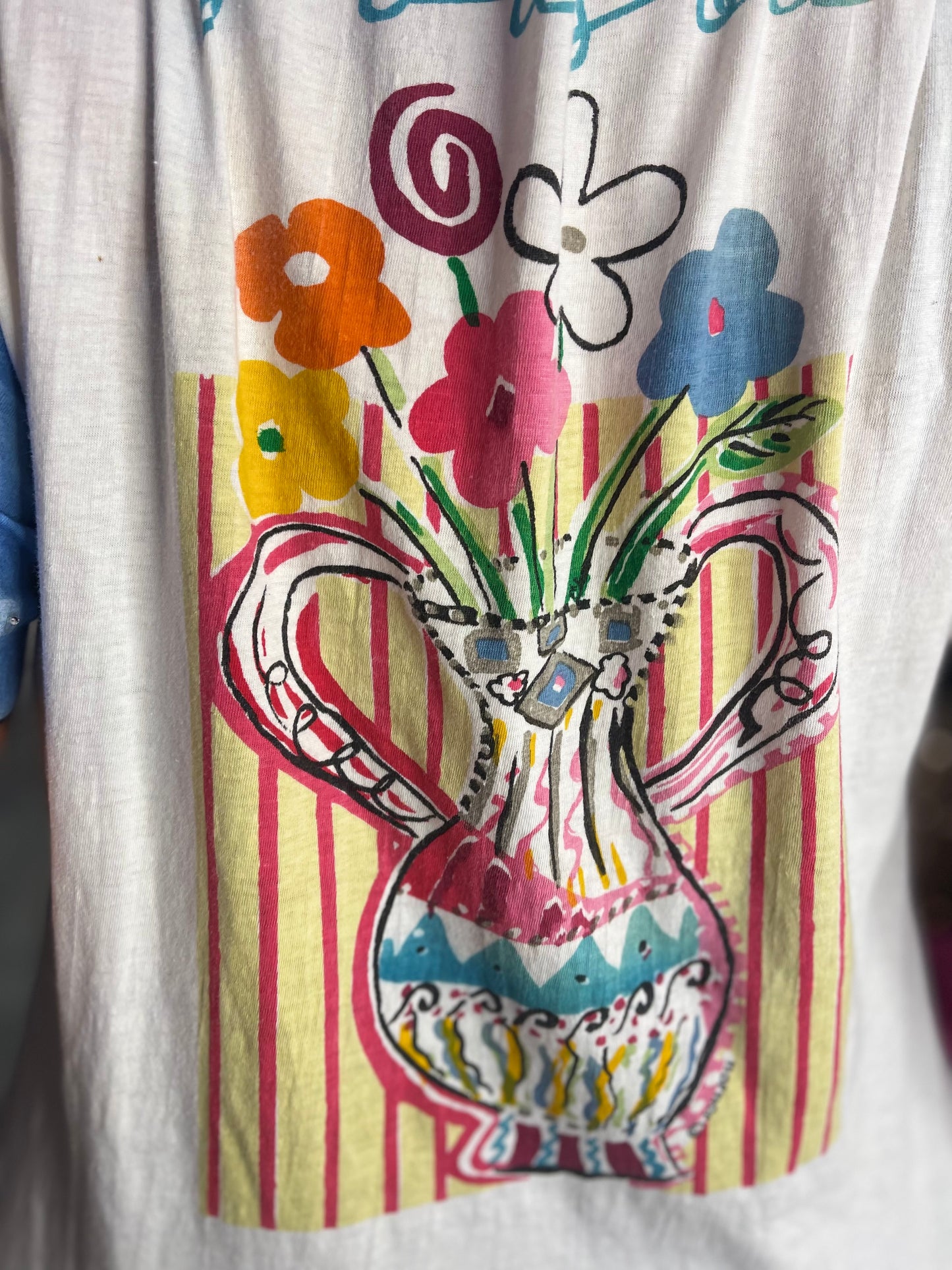 Vintage 90s Sequin Face Shirt