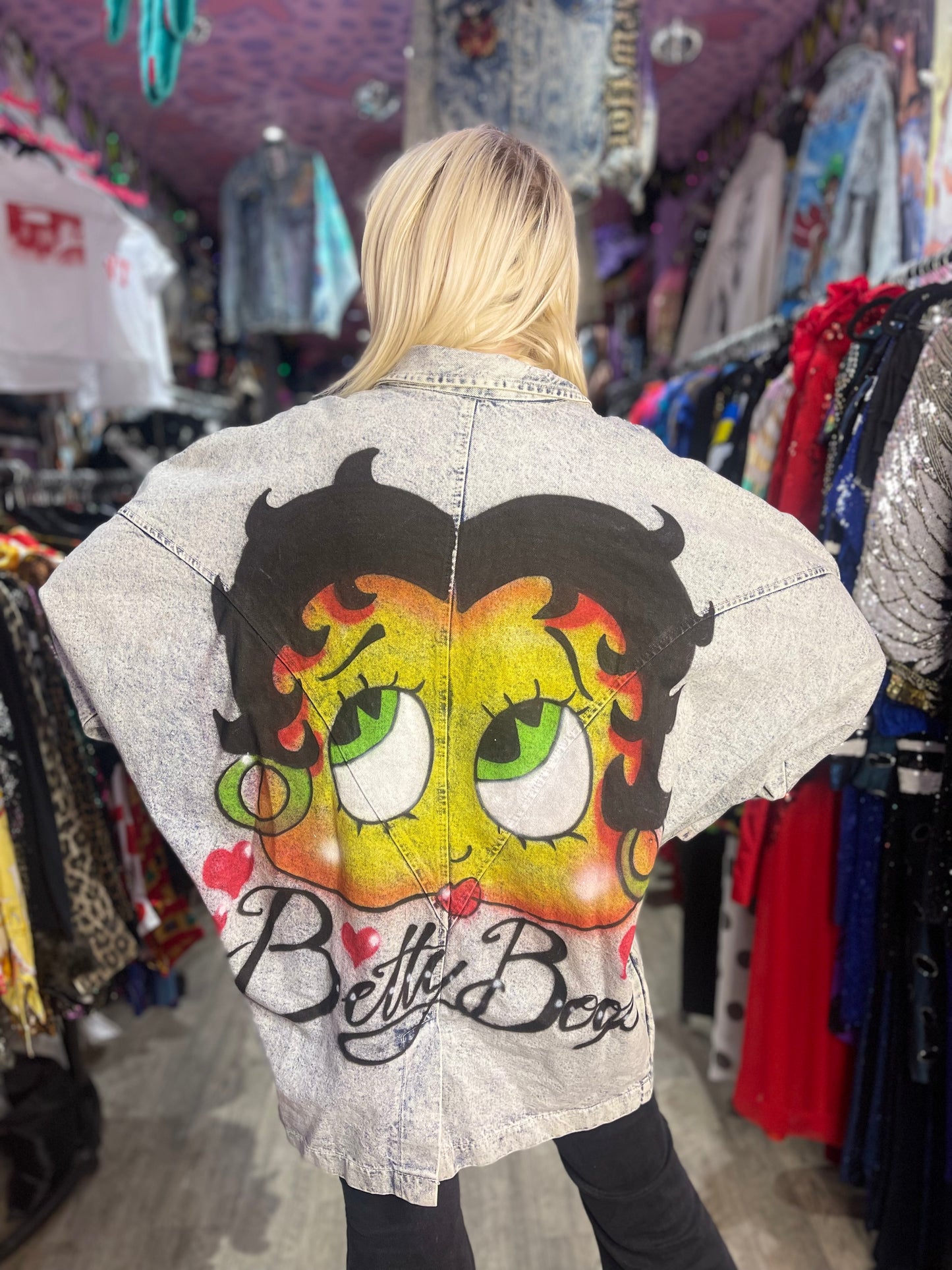 Vintage 90s Betty Boop Jean Jacket