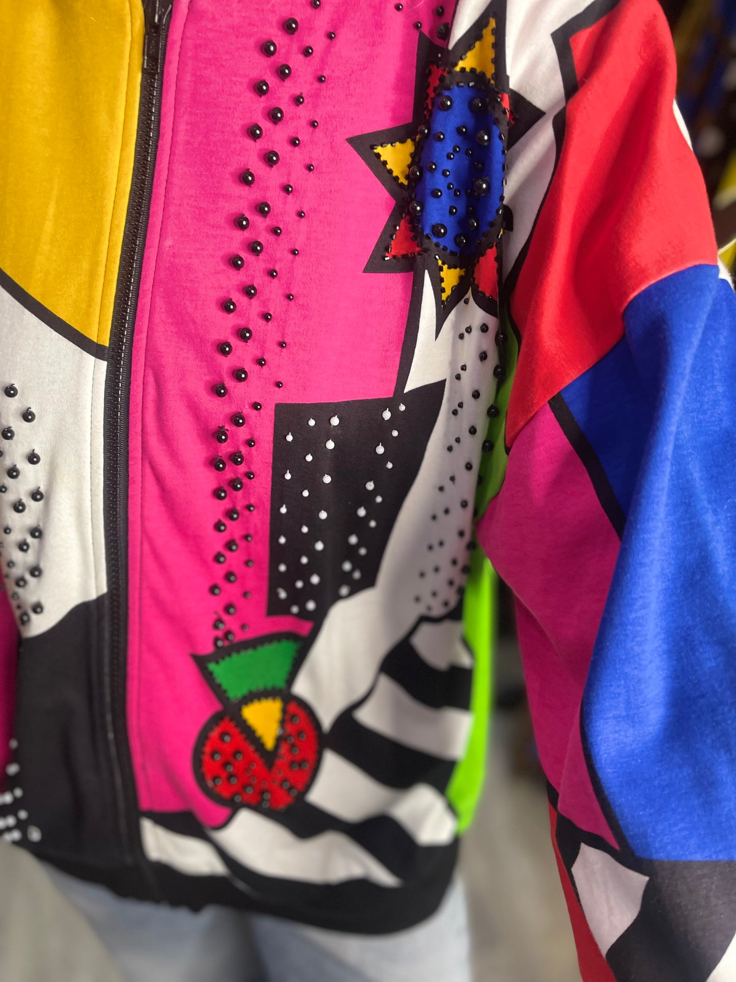 Vintage 90s Geometric Pop Art Jacket