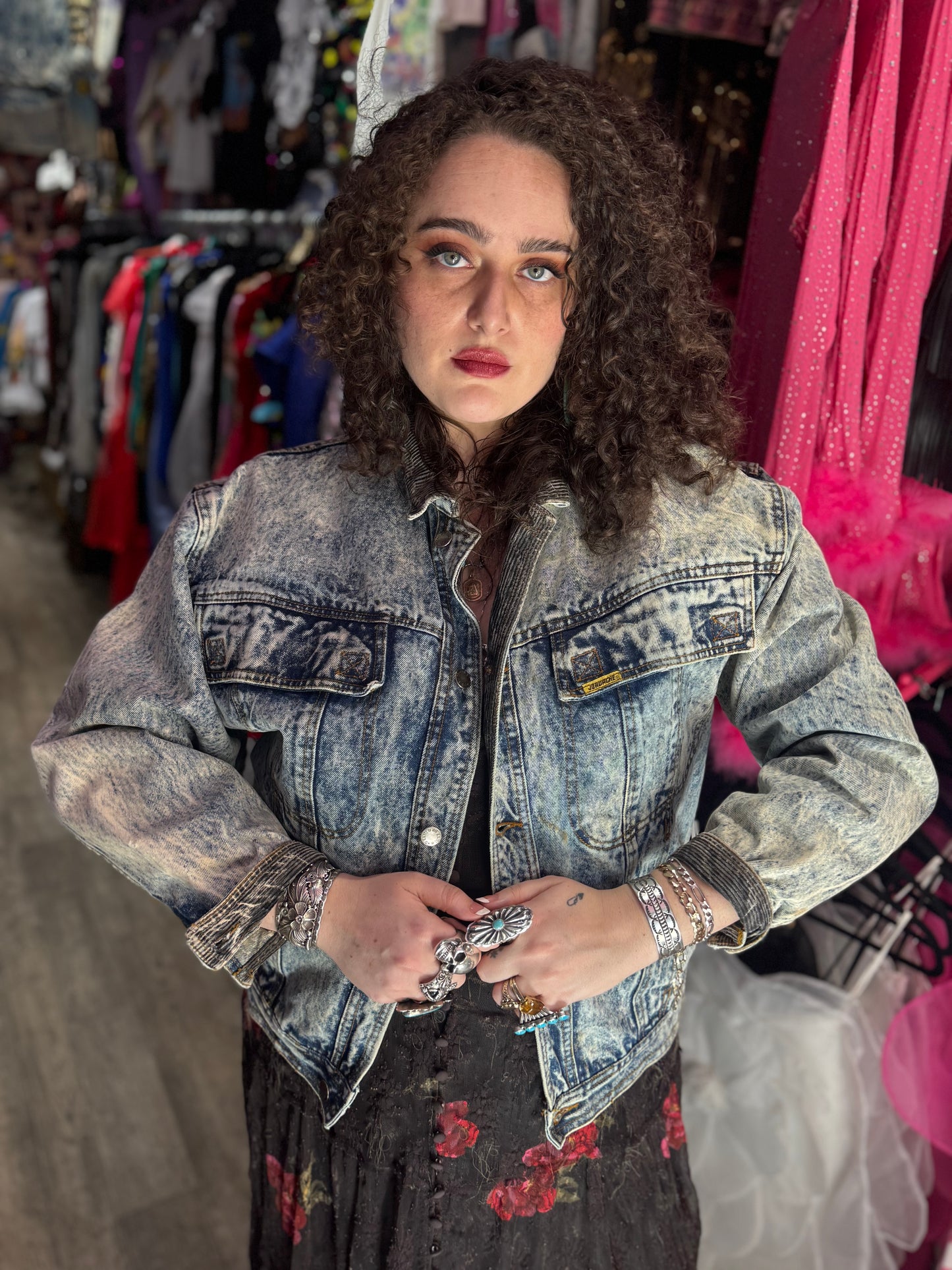 Vintage 80s Skid Row Youth Gone Wild Jean Jacket