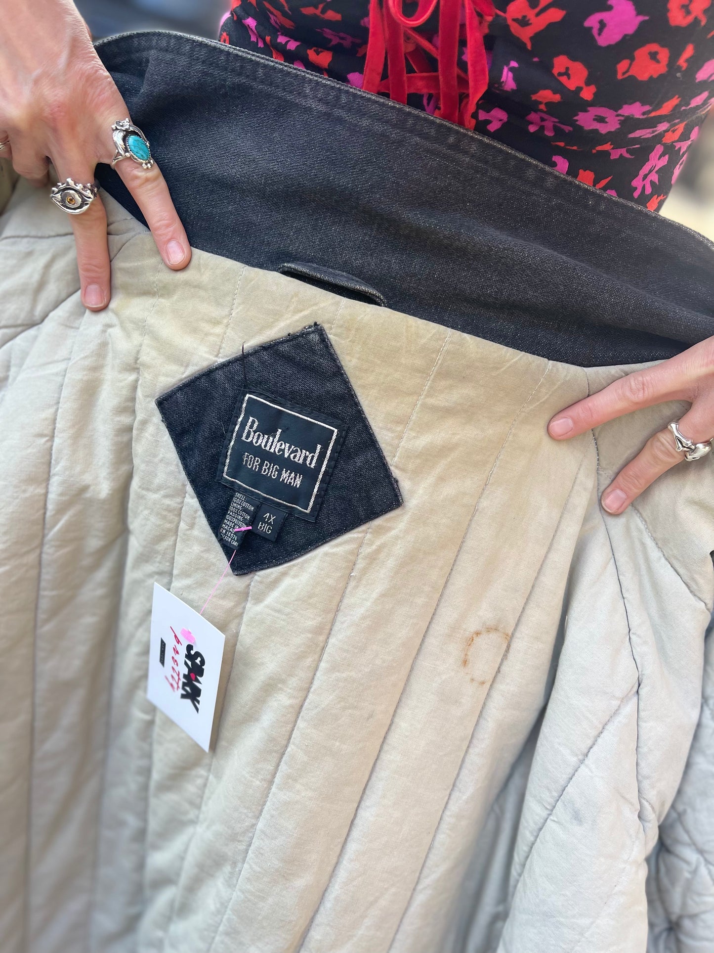 Vintage 80s Painted Barbara Streisand Coat - Spark Pretty