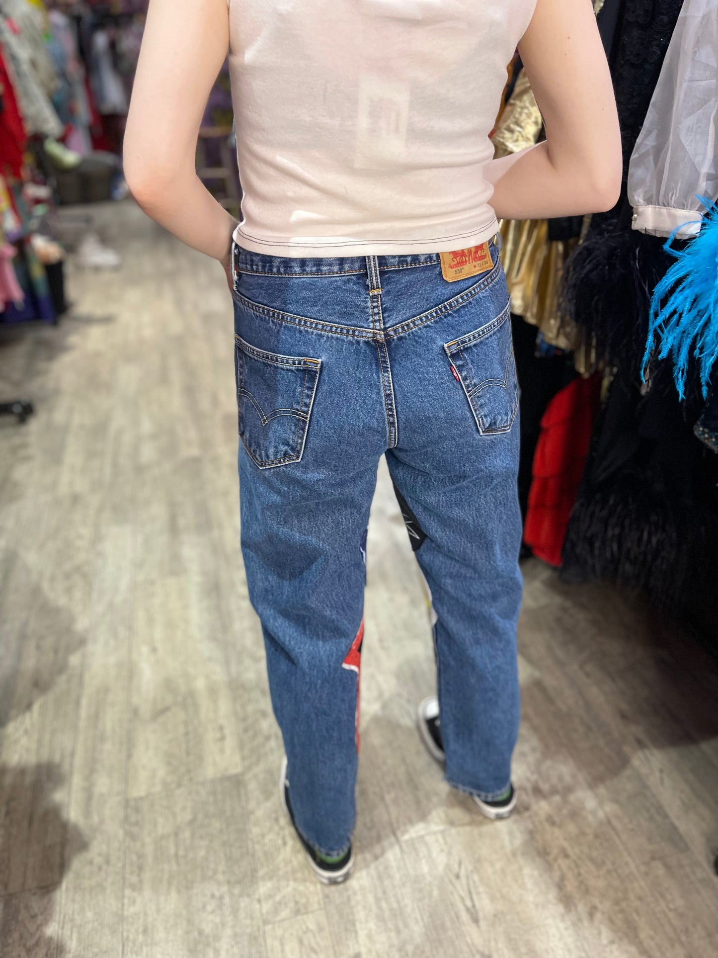 Reworked Patchwork Vintage Jeans