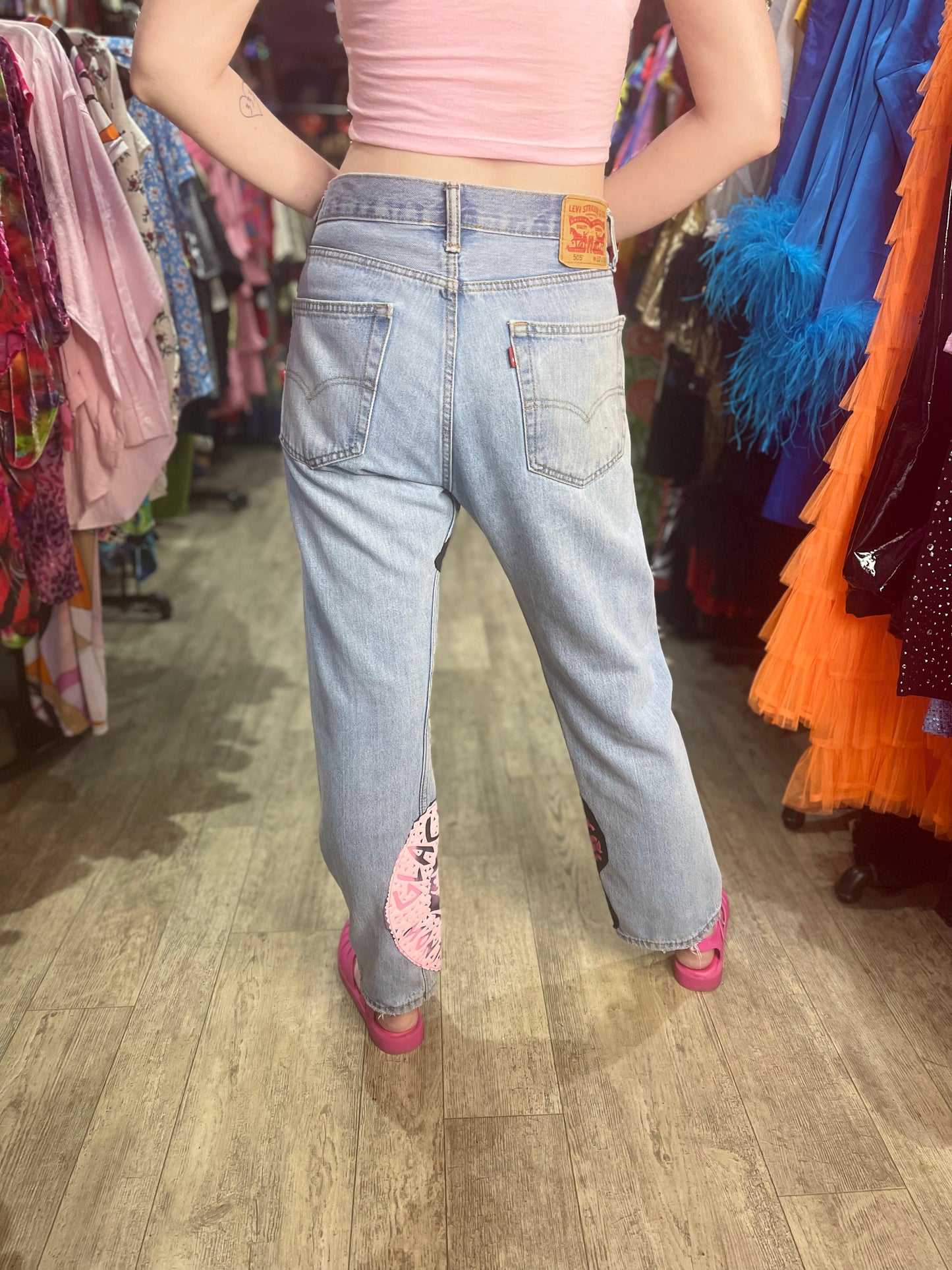 Reworked Patchwork Vintage Jeans