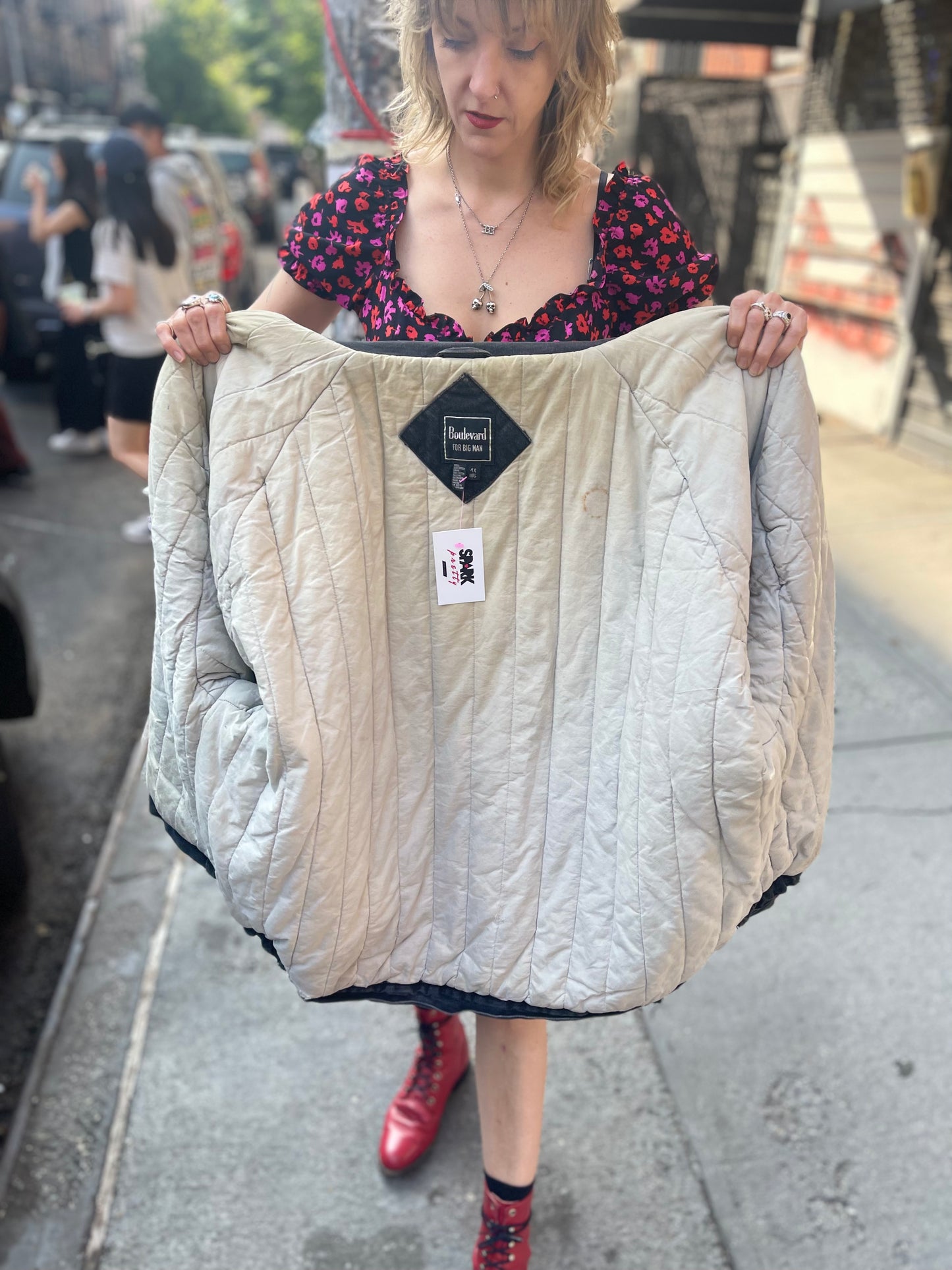 Vintage 80s Painted Barbara Streisand Coat - Spark Pretty