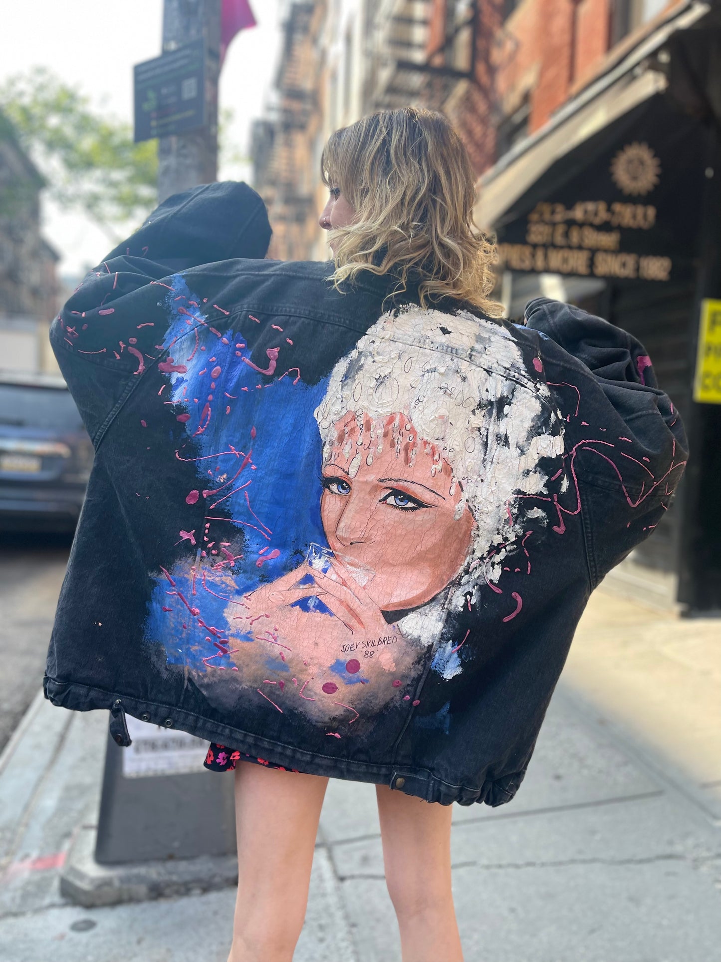 Vintage 80s Painted Barbara Streisand Coat - Spark Pretty