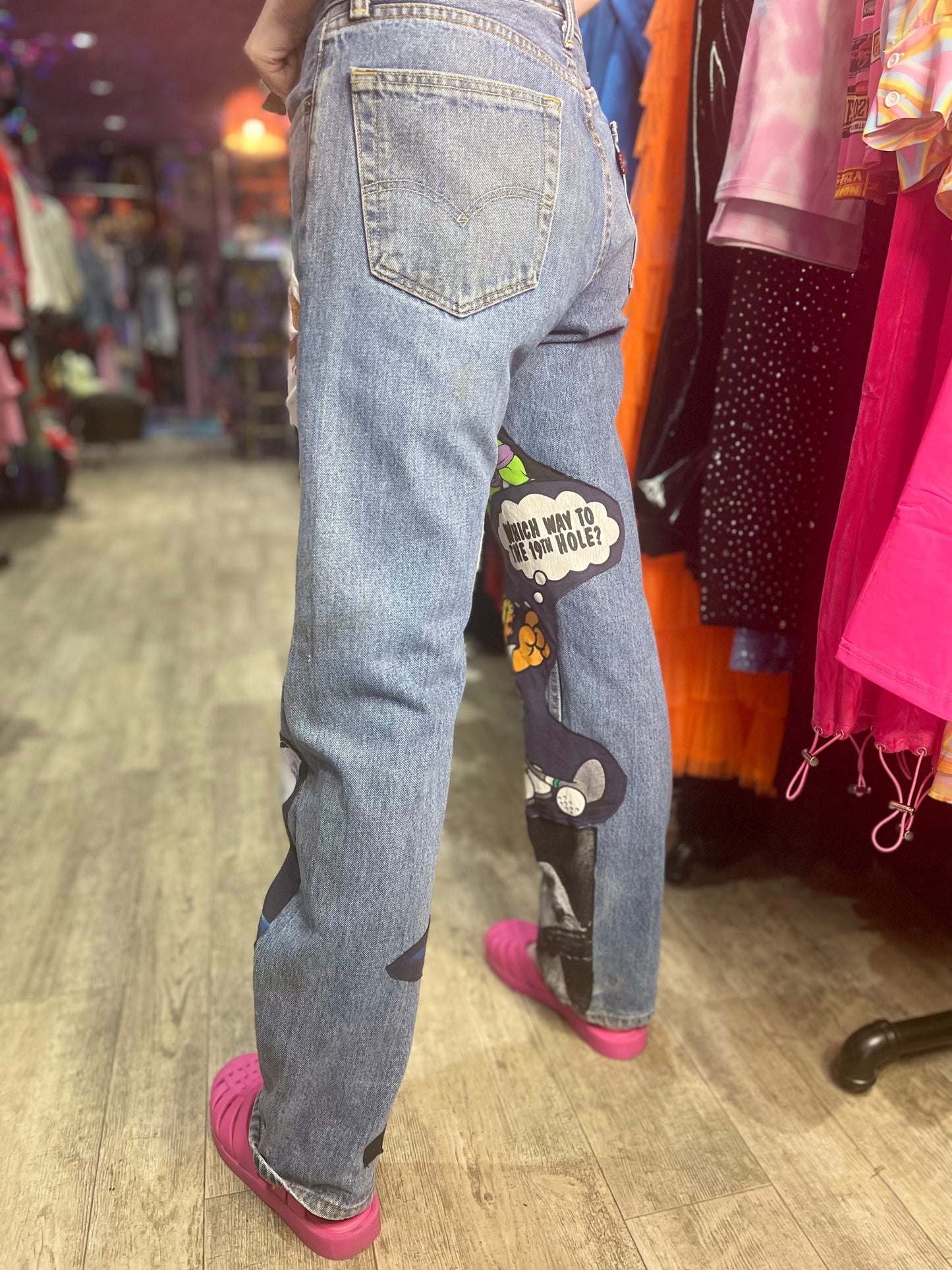 Reworked Patchwork Vintage Jeans
