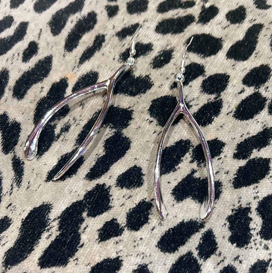 Custom Made Wishbone Earrings - Spark Pretty