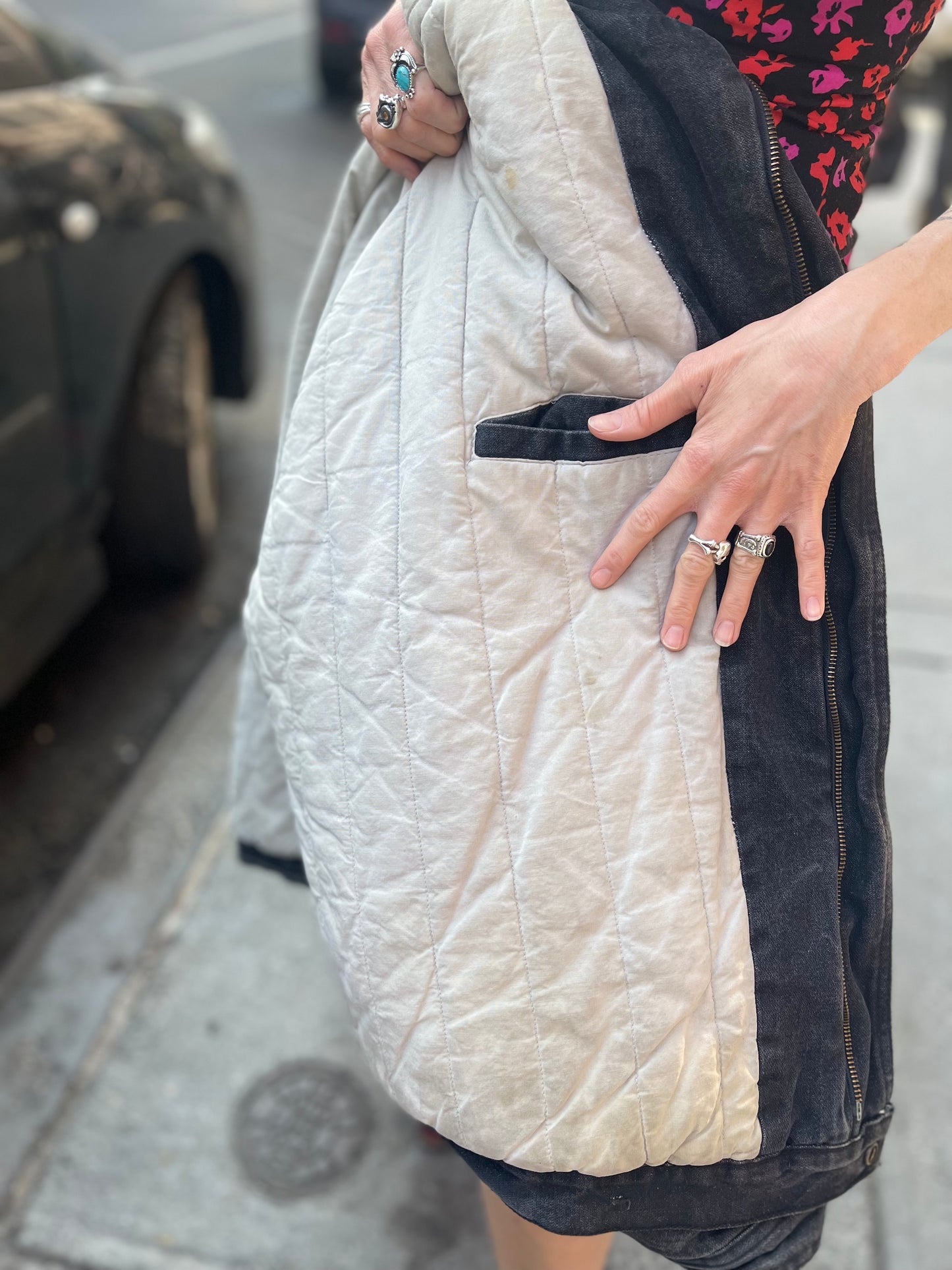 Vintage 80s Painted Barbara Streisand Coat - Spark Pretty