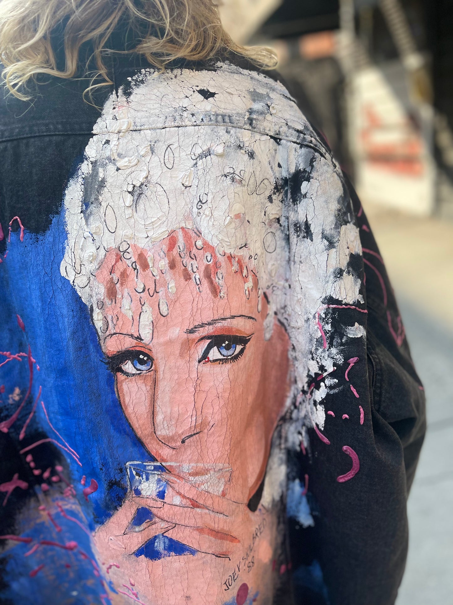Vintage 80s Painted Barbara Streisand Coat - Spark Pretty