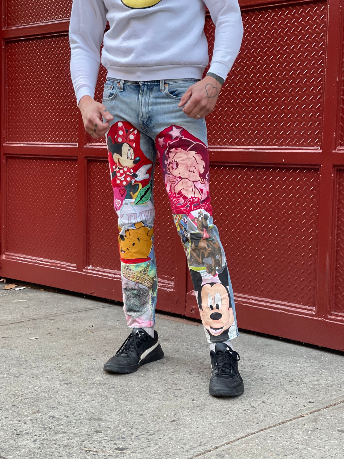 Reworked Patchwork Vintage Jeans - Spark Pretty
