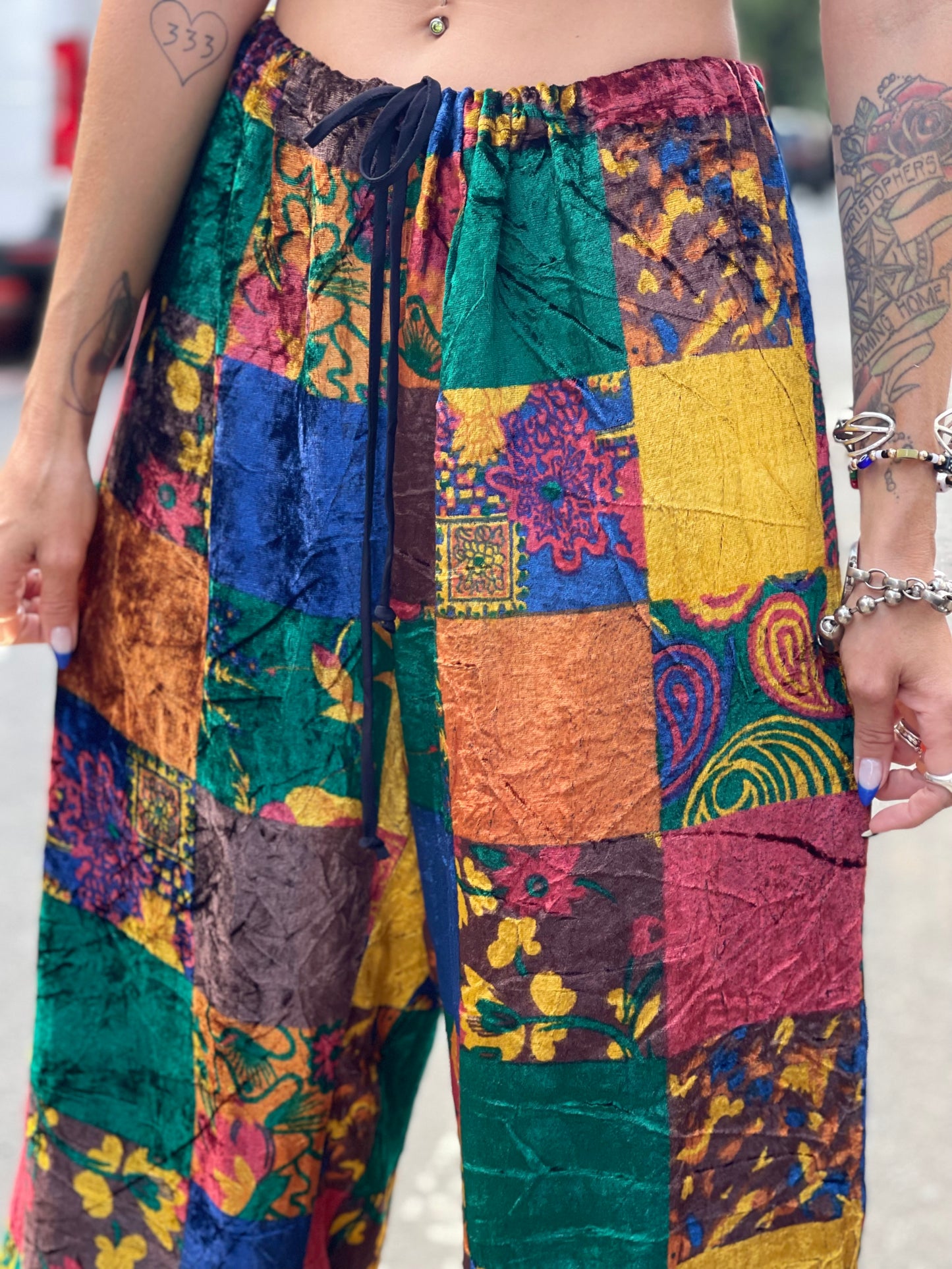 Vintage 90s Todd Oldham Patchwork Pants - Spark Pretty