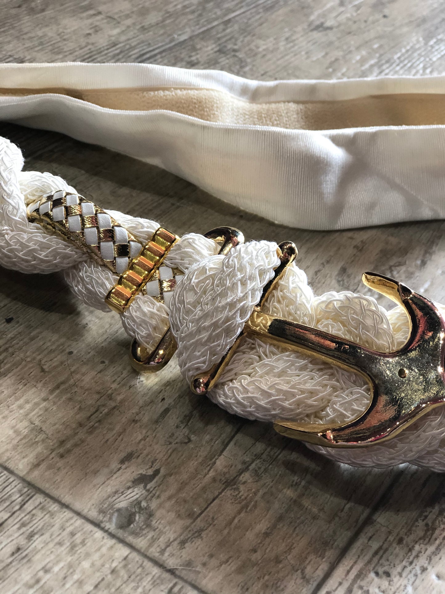 Vintage 80s Woven Anchor Belt - Spark Pretty