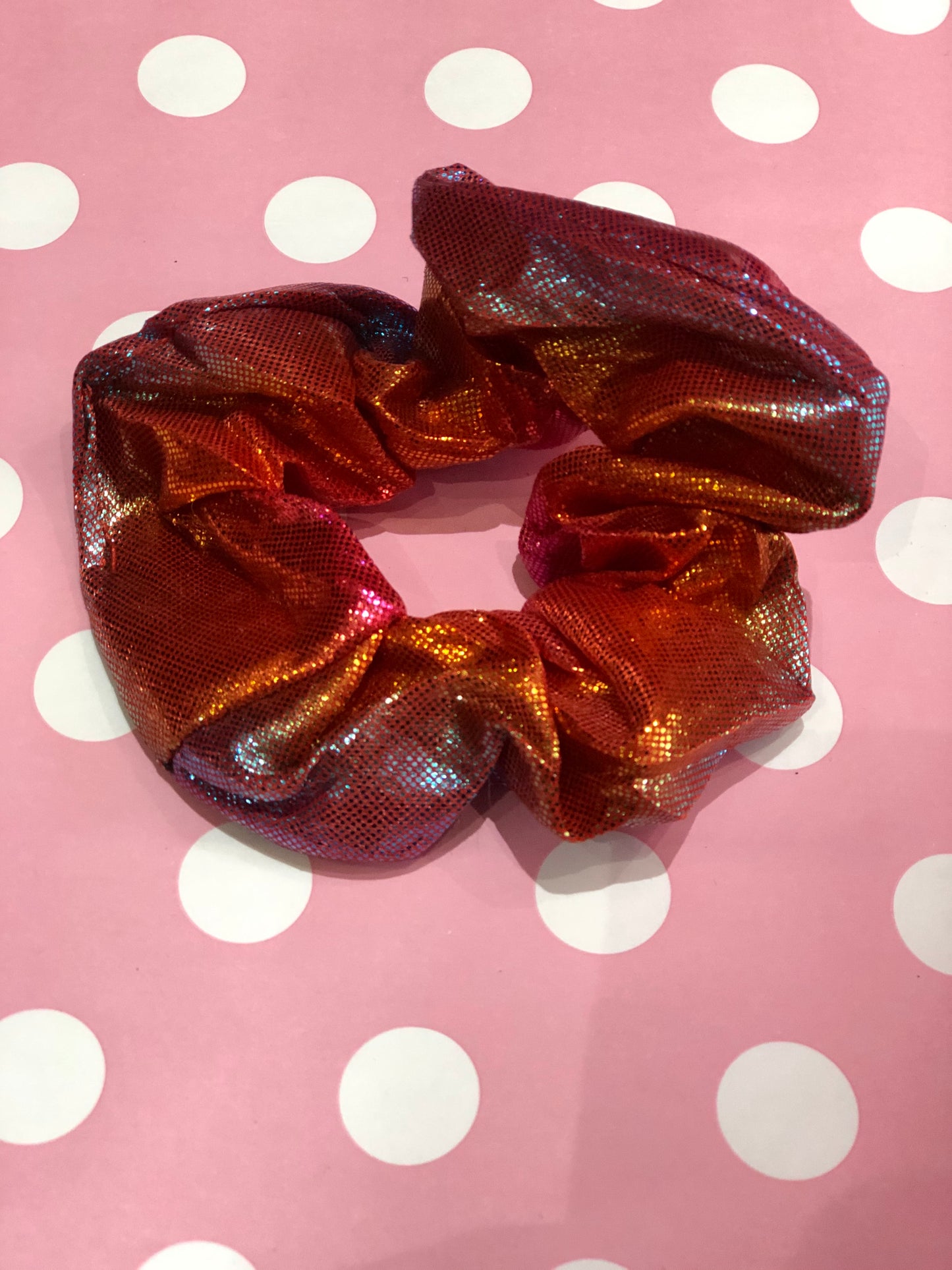 Rainbow Hologram Scrunchie - Spark Pretty