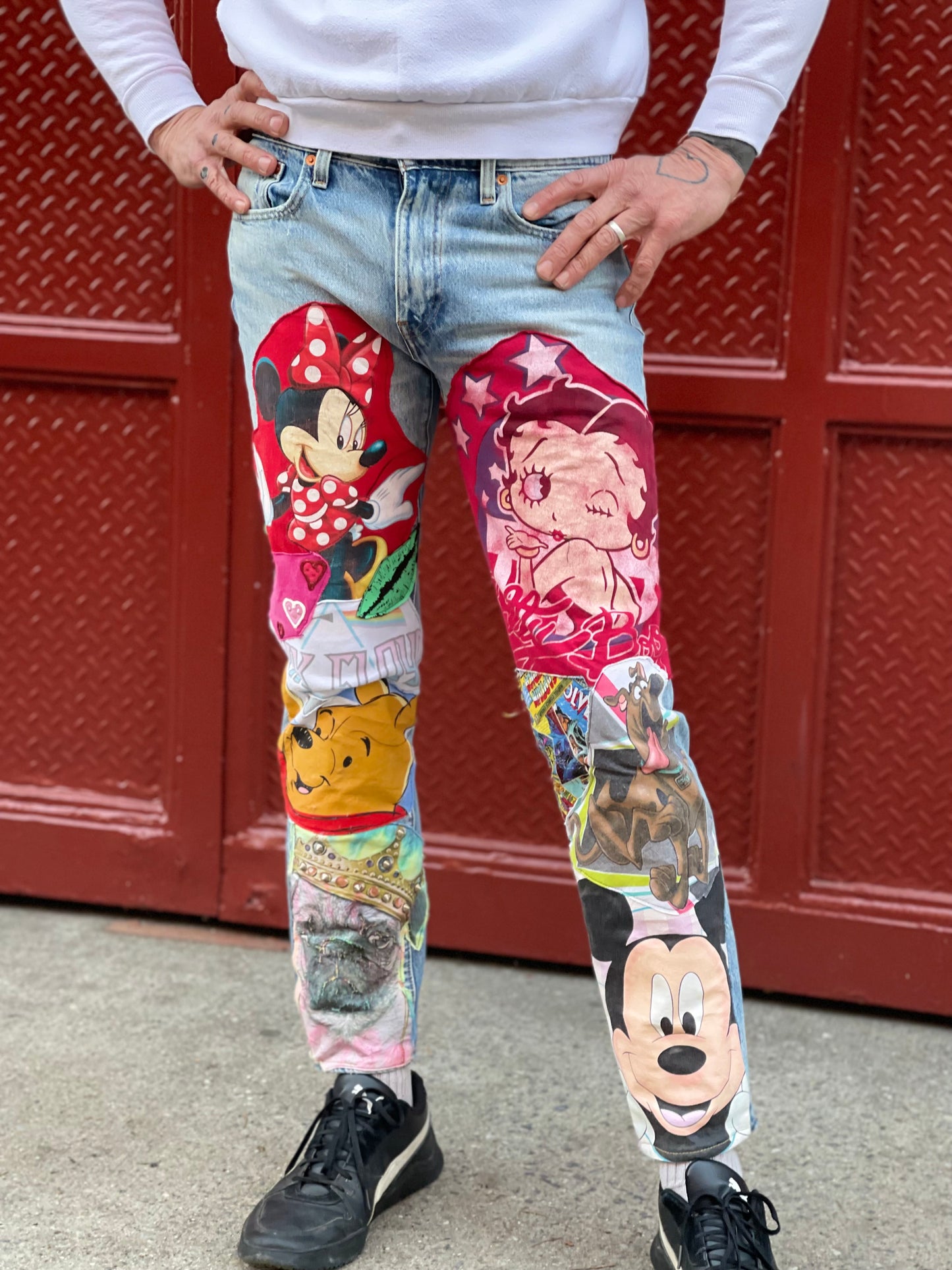 Reworked Patchwork Vintage Jeans - Spark Pretty