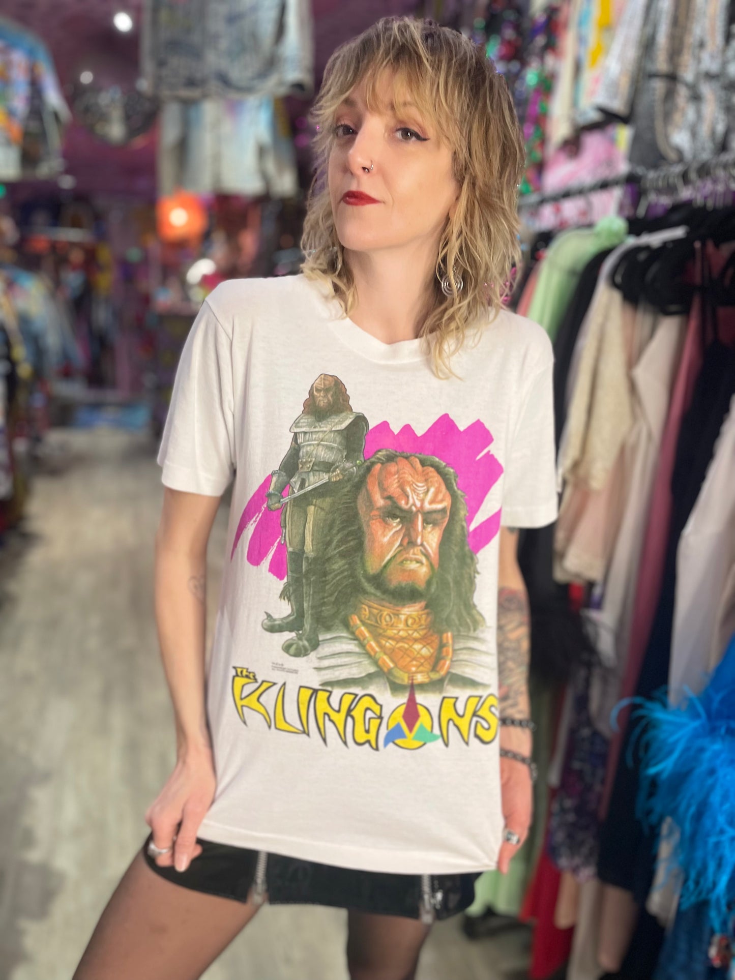 Vintage 1991 Klingons T-Shirt - Spark Pretty