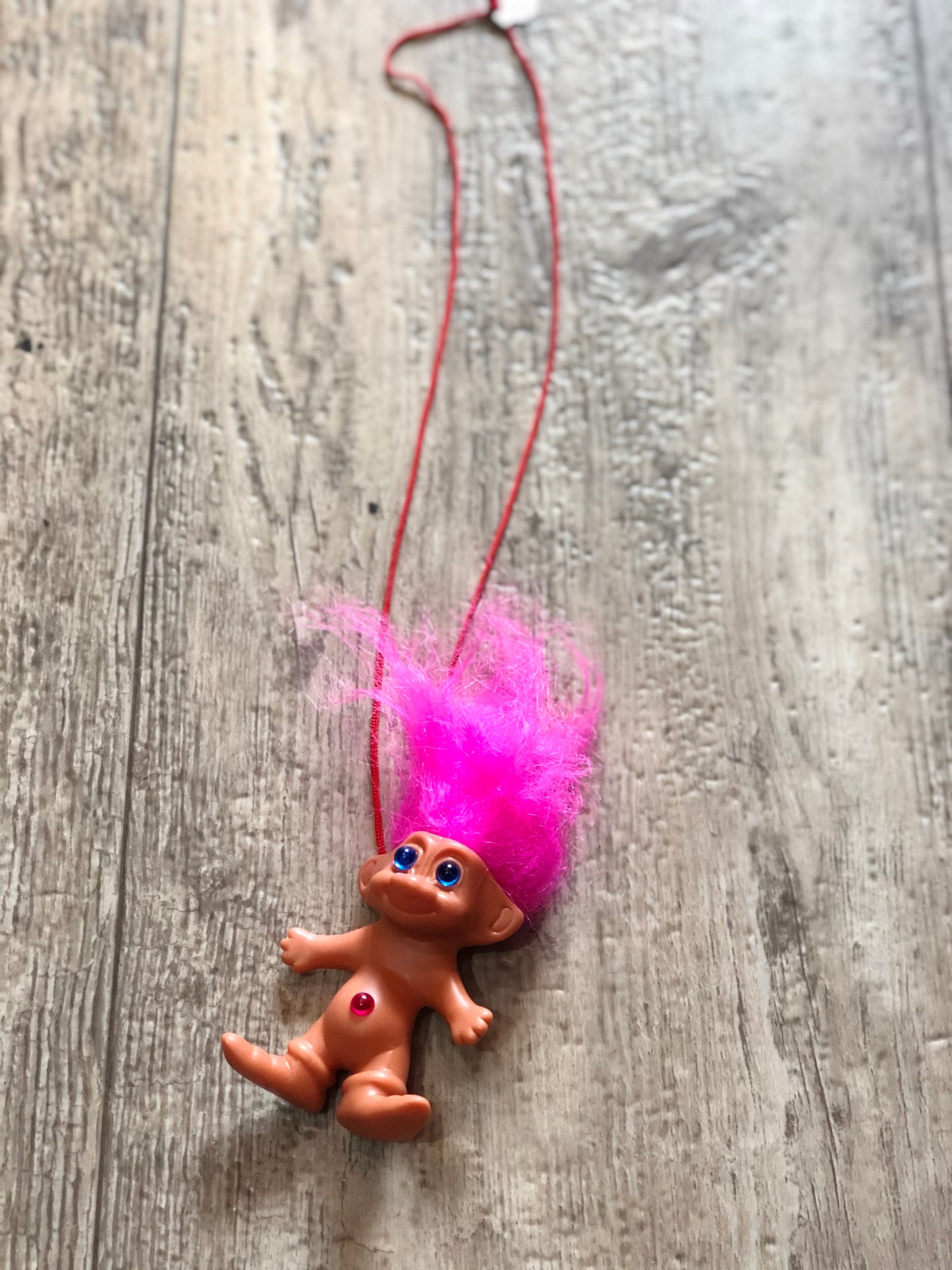 Vintage 80s Troll Doll Necklace - Spark Pretty