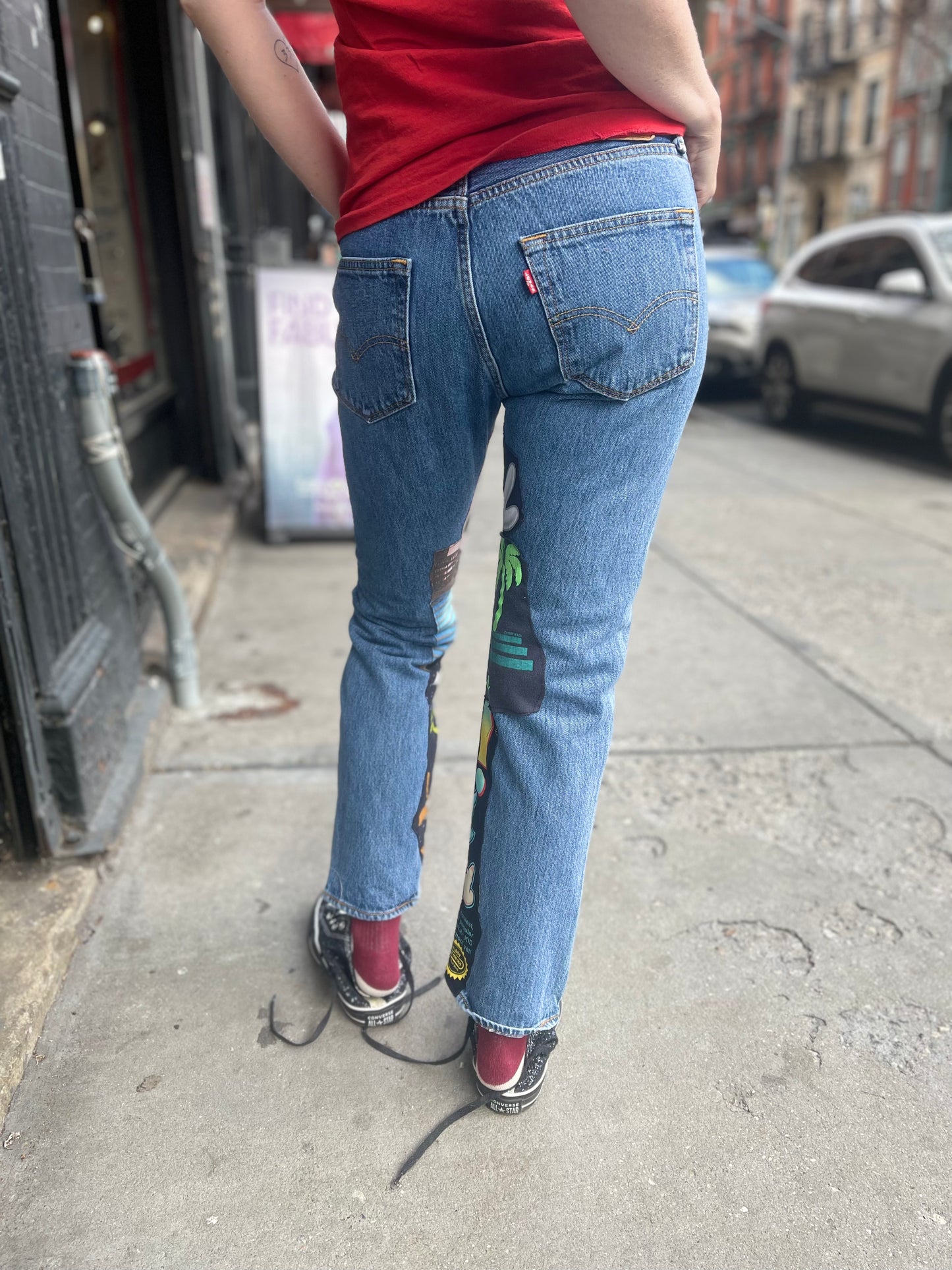 Reworked Patchwork Vintage Jeans - Spark Pretty