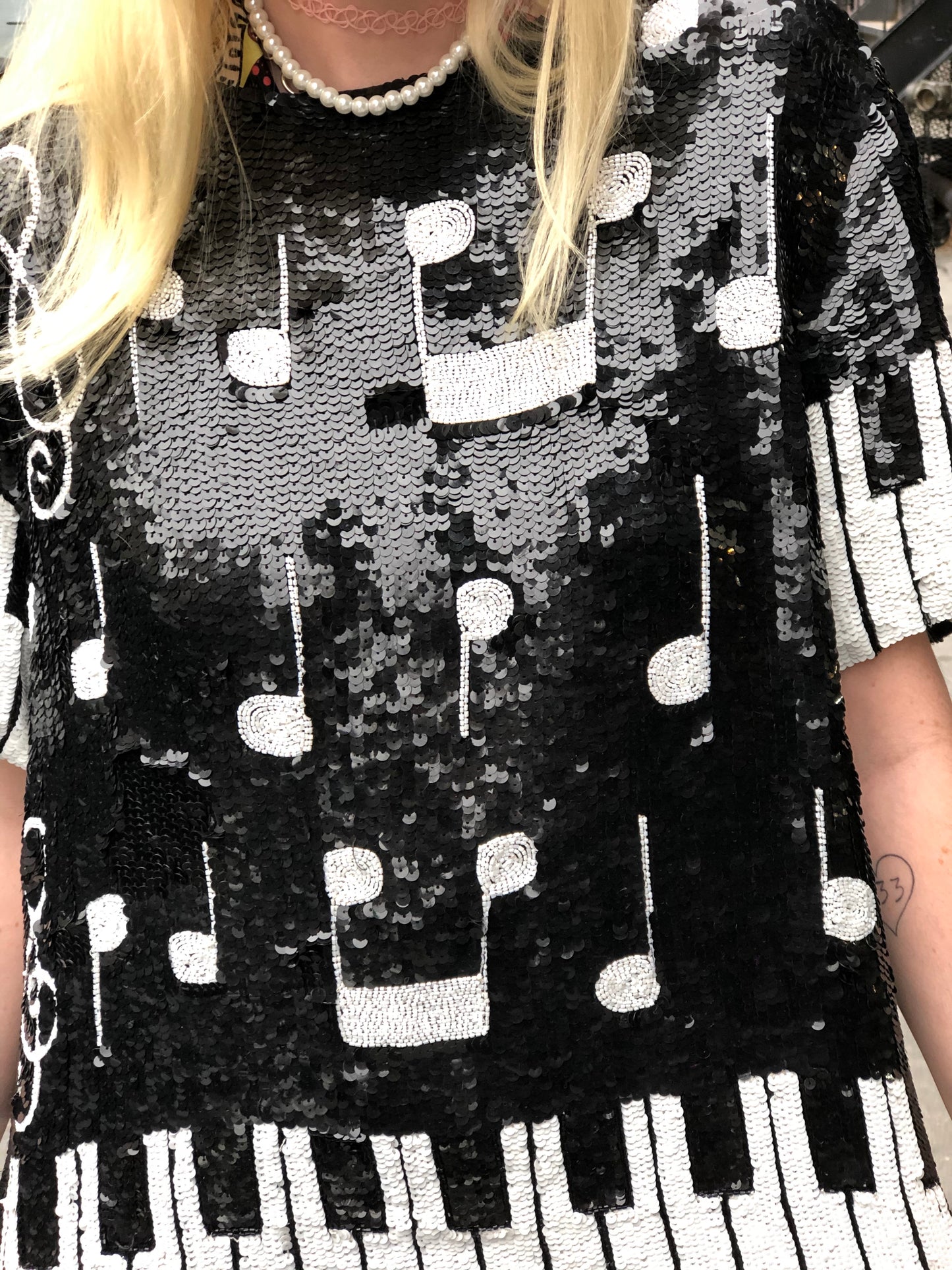 Vintage 80s Sequin Piano Key Sequin Top - Spark Pretty