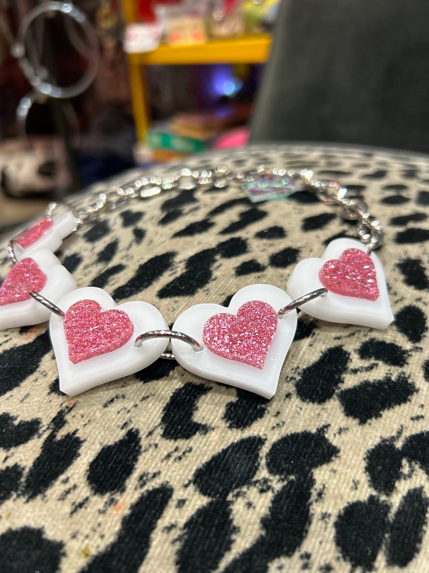 Pastel Heart Choker By Marina Fini - Spark Pretty