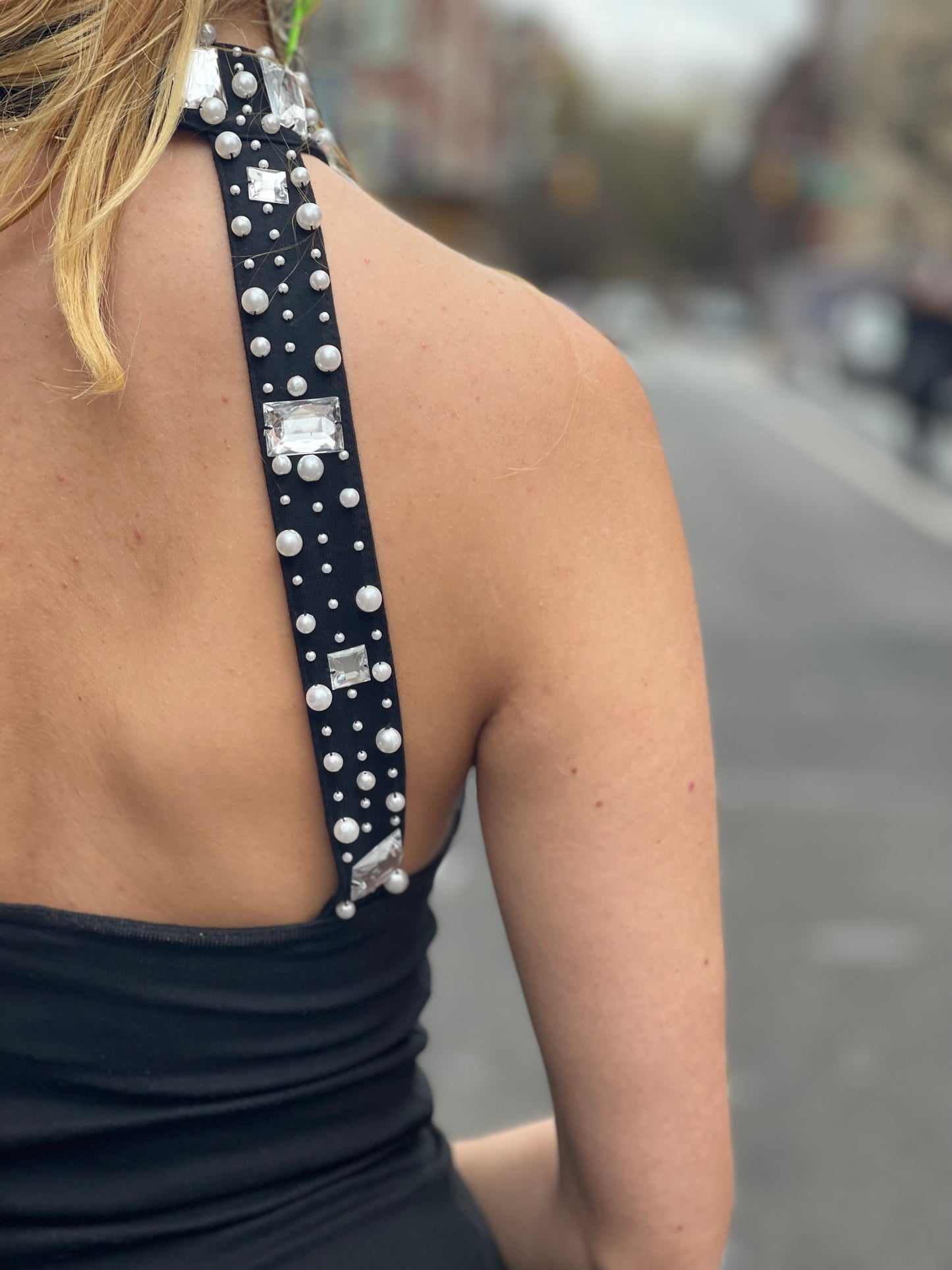 Vintage 90s Gem Studded Bustier Dress - Spark Pretty