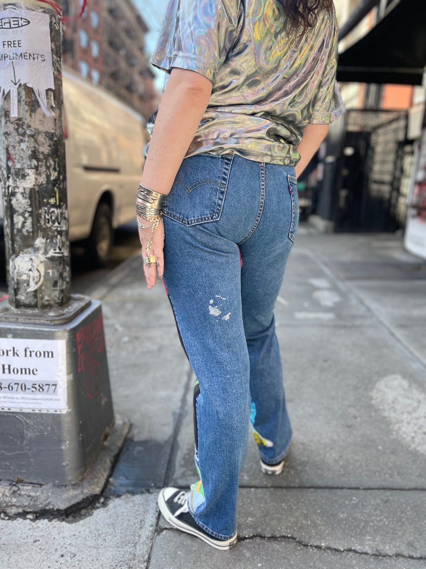 Reworked Patchwork Vintage Jeans - Spark Pretty