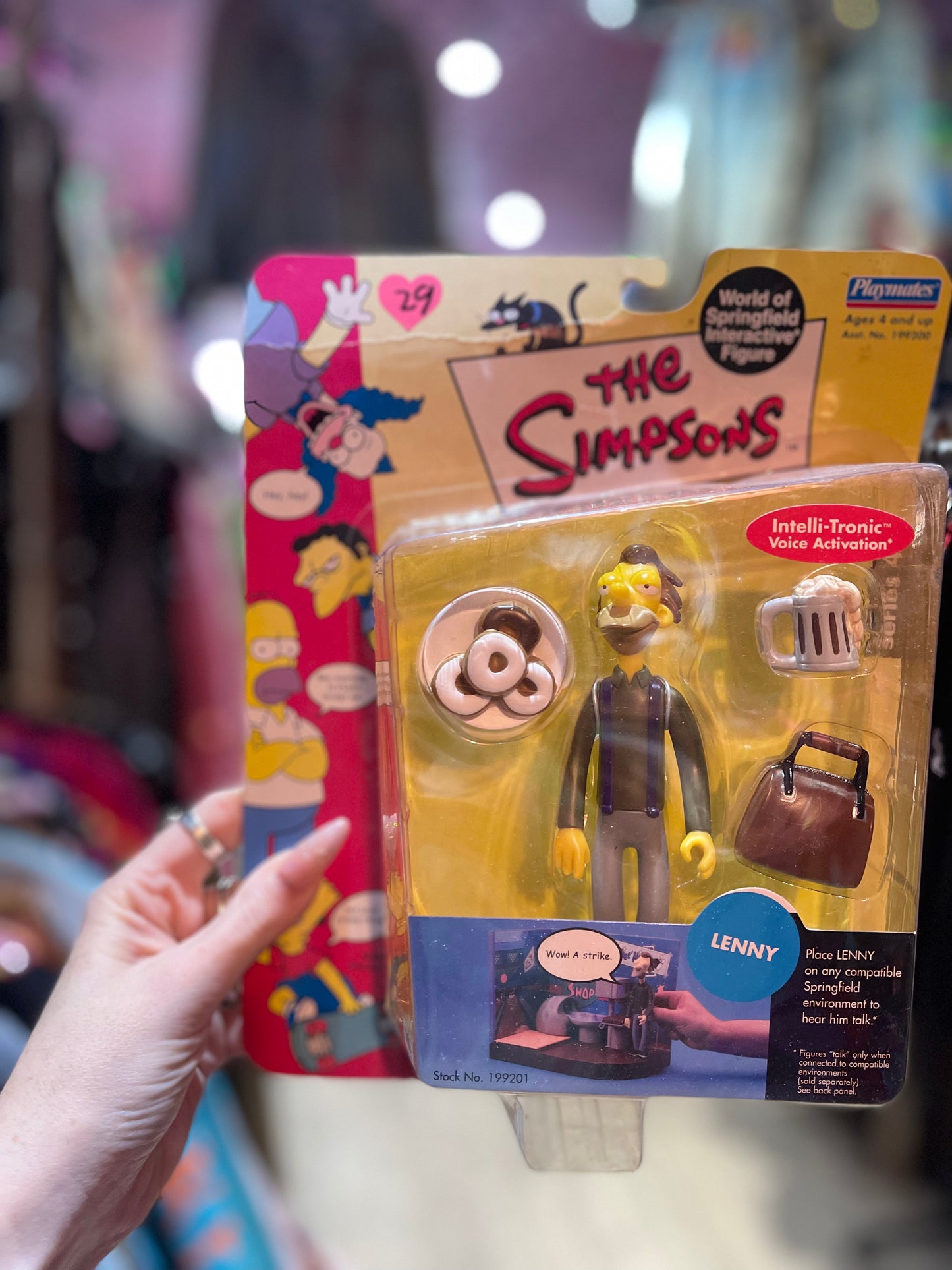 Vintage 90s Lenny The Simpsons Toy - Spark Pretty