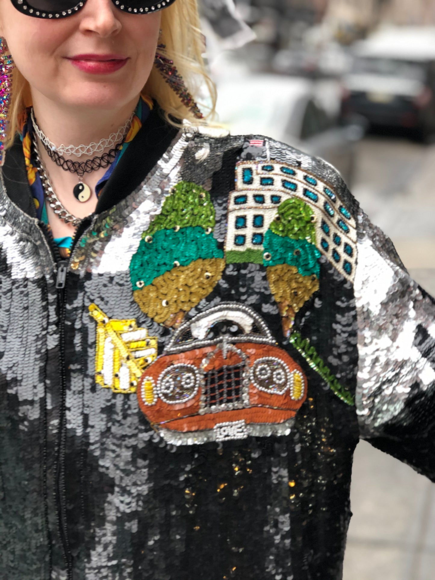 Vintage 80s Sequin Rolls Royce Jacket - Spark Pretty