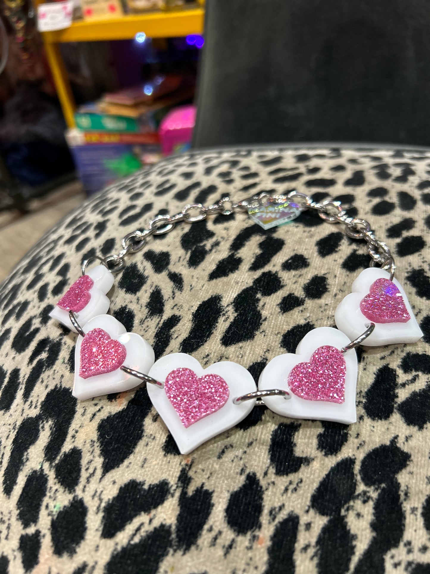 Pastel Heart Choker By Marina Fini - Spark Pretty