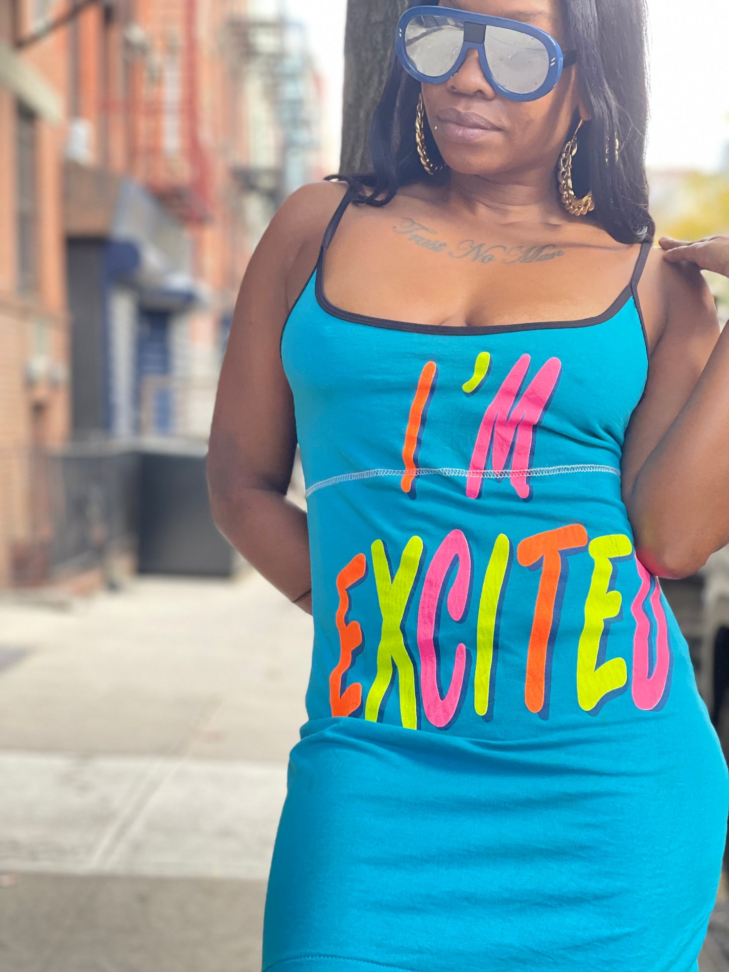 Reworked I’m Excited! Vintage Tank Dress - Spark Pretty