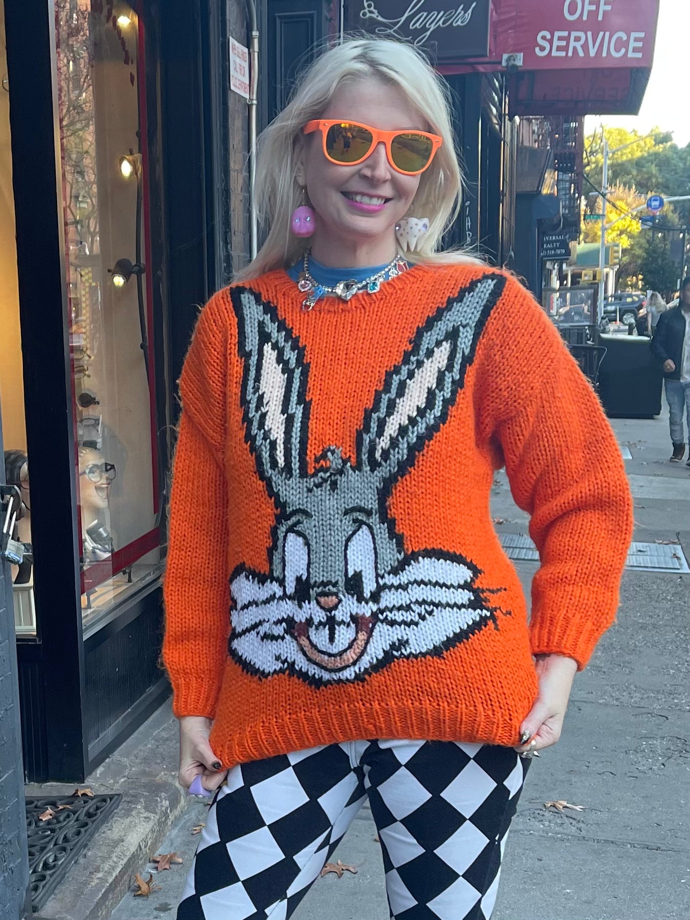 Vintage 80s Bugs Bunny Sweater - Spark Pretty