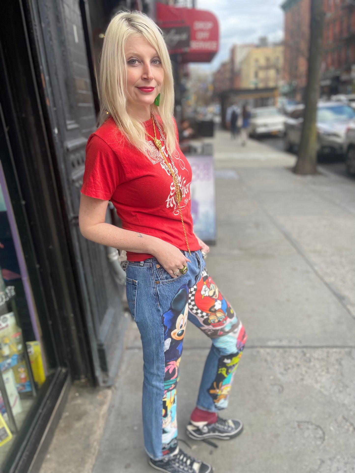 Reworked Patchwork Vintage Jeans - Spark Pretty