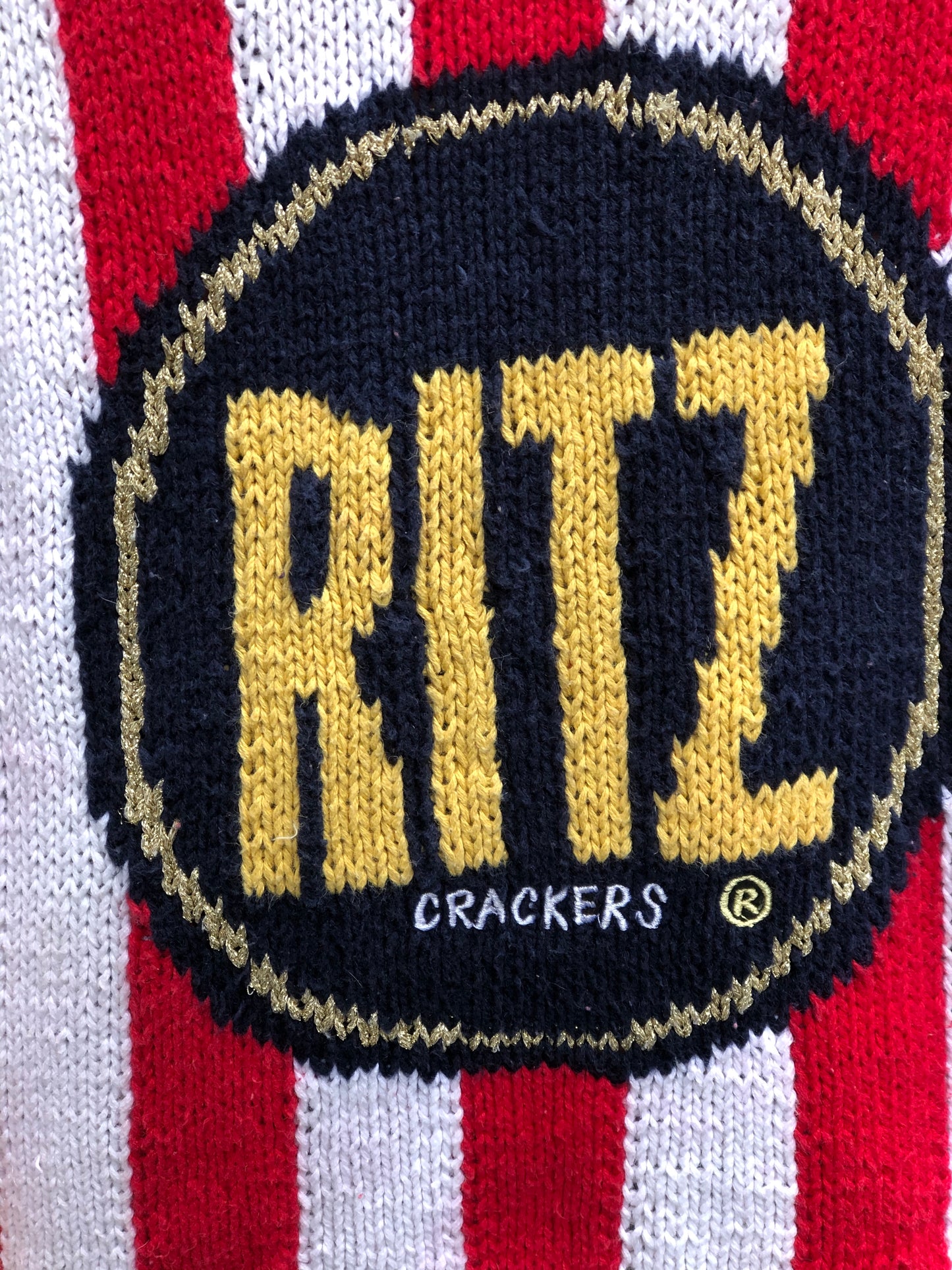 Vintage 80s Ritz Cracker Novelty Sweater - Spark Pretty