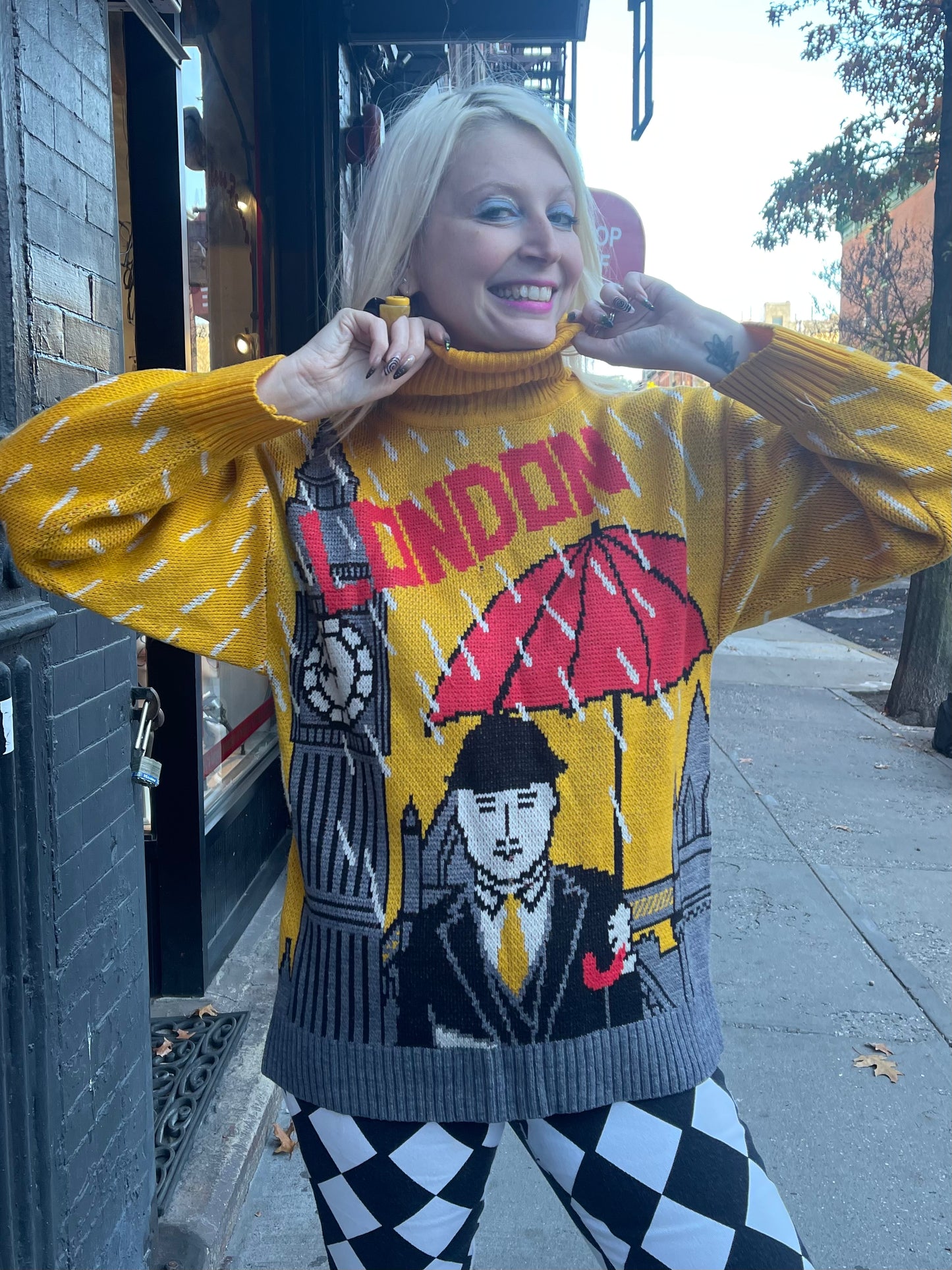 Vintage 80s London Sweater - Spark Pretty