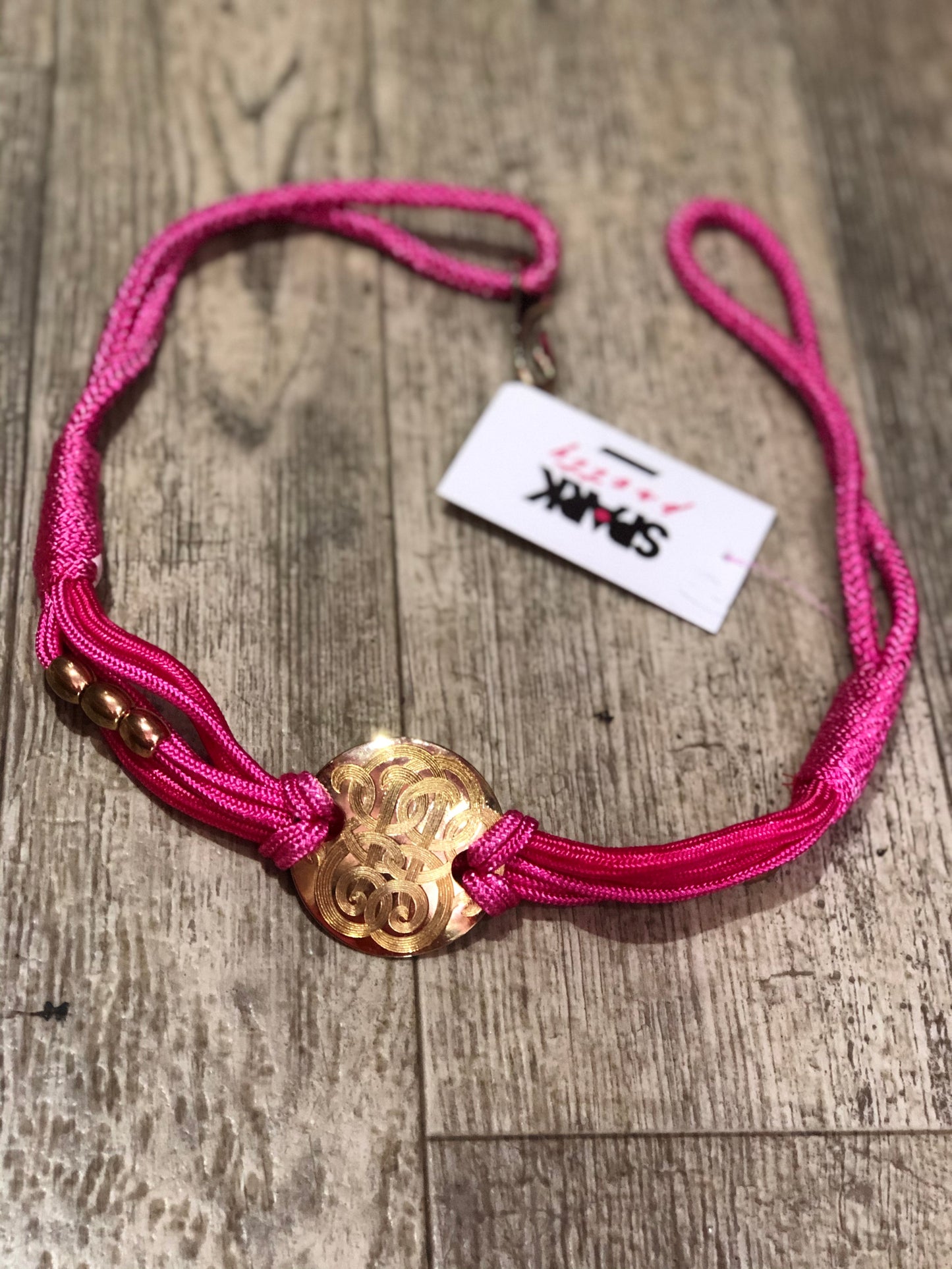 Vintage 80s Pink Woven Medallion Belt - Spark Pretty