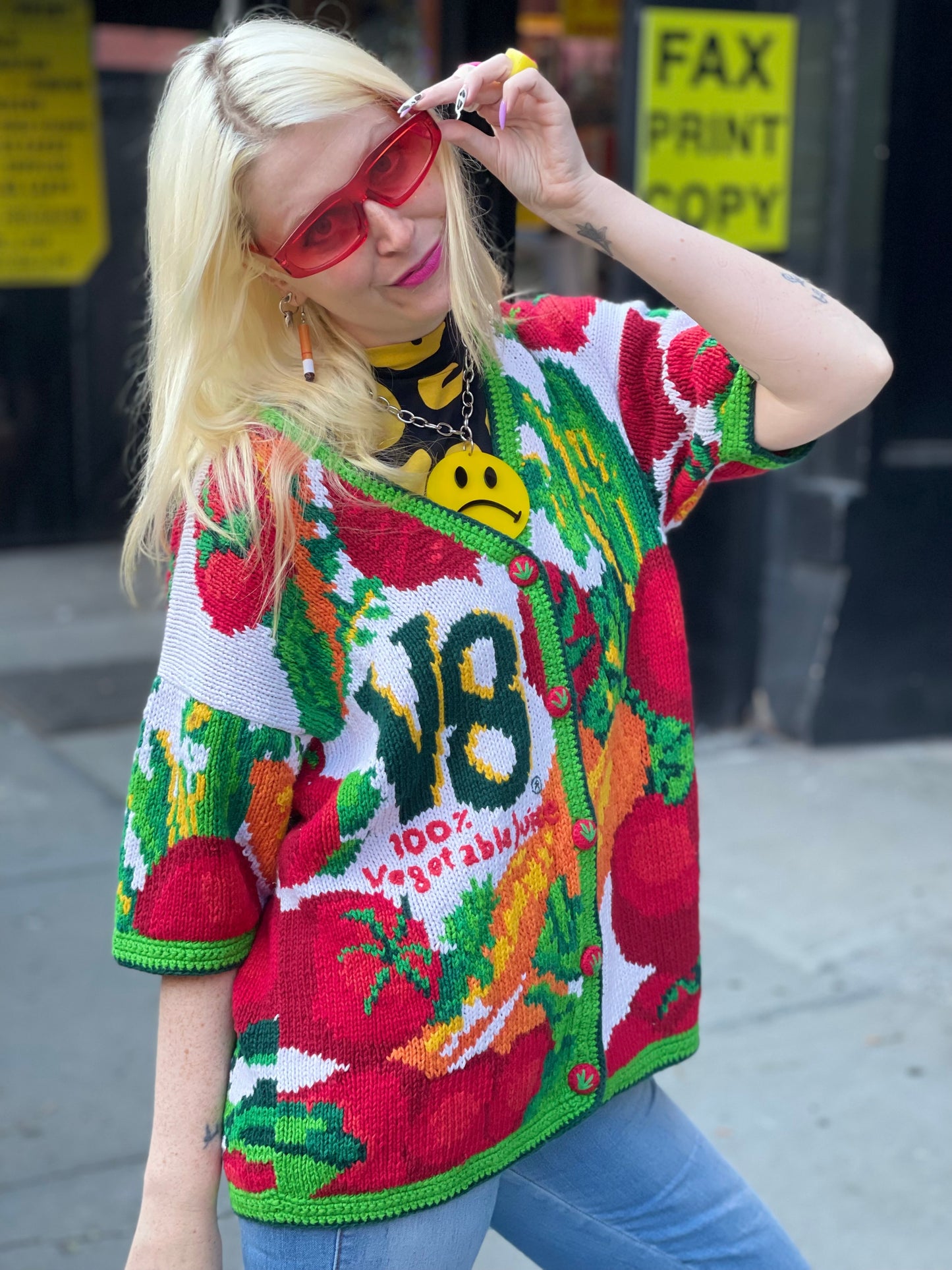 Vintage 90s V8 Veggies Sweater - Spark Pretty