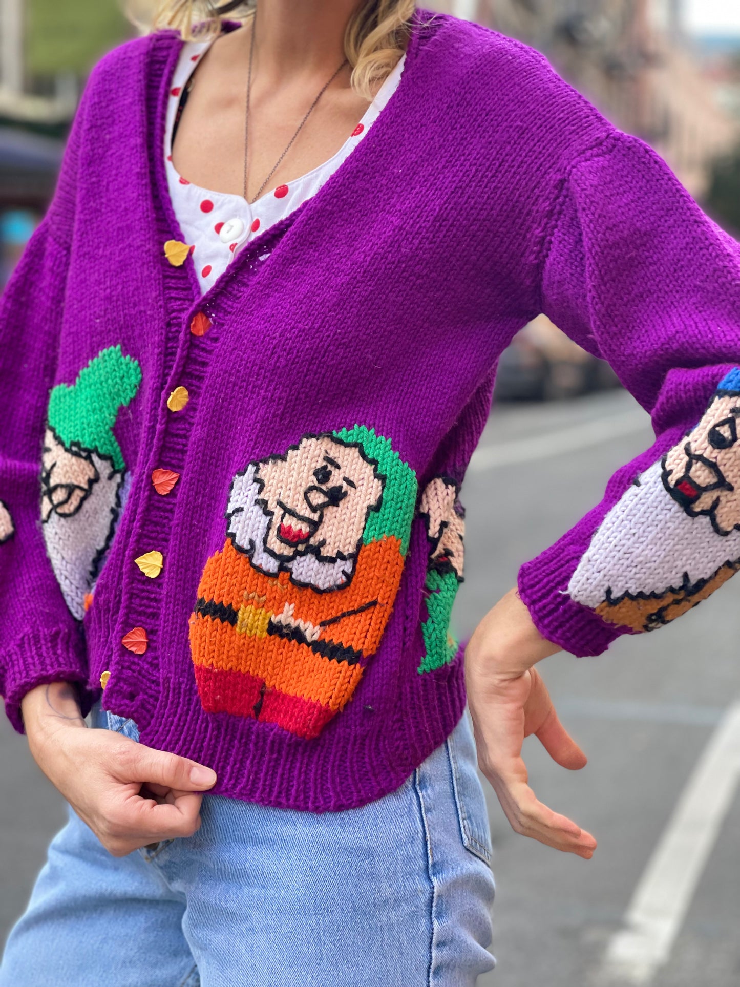 Vintage Snow White Knit Cardigan - Spark Pretty