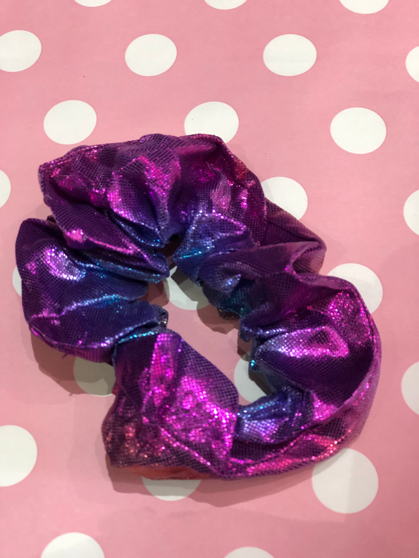 Rainbow Hologram Scrunchie - Spark Pretty